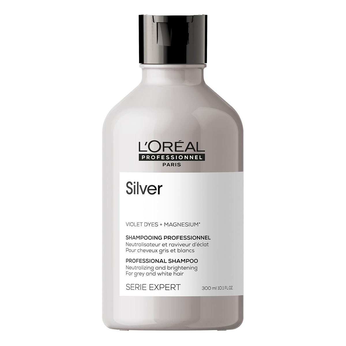 L'Oréal Professionnel Serie Expert Silver Shampoo 300ml Matizador de Canas y Cabello Rubio