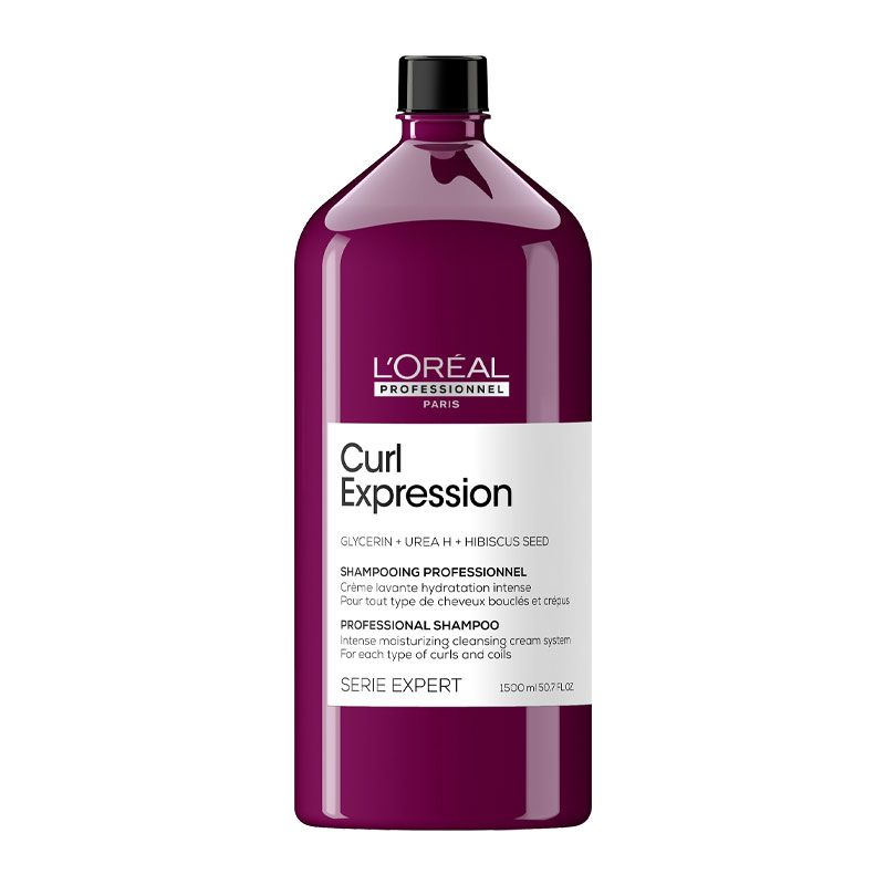 L'Oréal Professionnel Curl Expression Shampoo Hidratante para limpieza profunda de rizos y ondas 1500ml