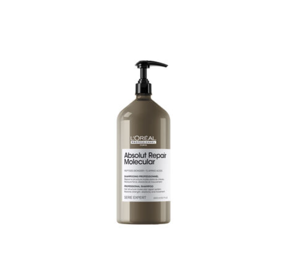 L'Oréal Professionnel Serie Expert Absolut Repair Molecular Shampoo 1500ml para reparación profunda del cabello dañado