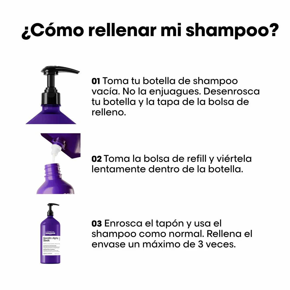 L'Oréal Professionnel Pro Keratin Alpha Sleek Shampoo Refill 1000ml