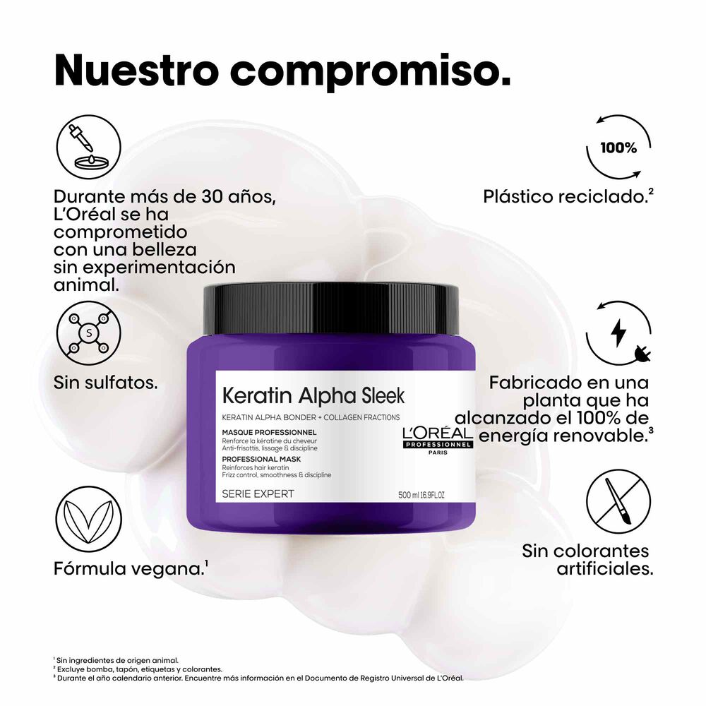 L'Oréal Professionnel Keratin Alpha Sleek Mascarilla 500ml