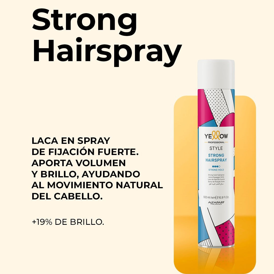 Yellow Style Strong Hairspray 500ml
