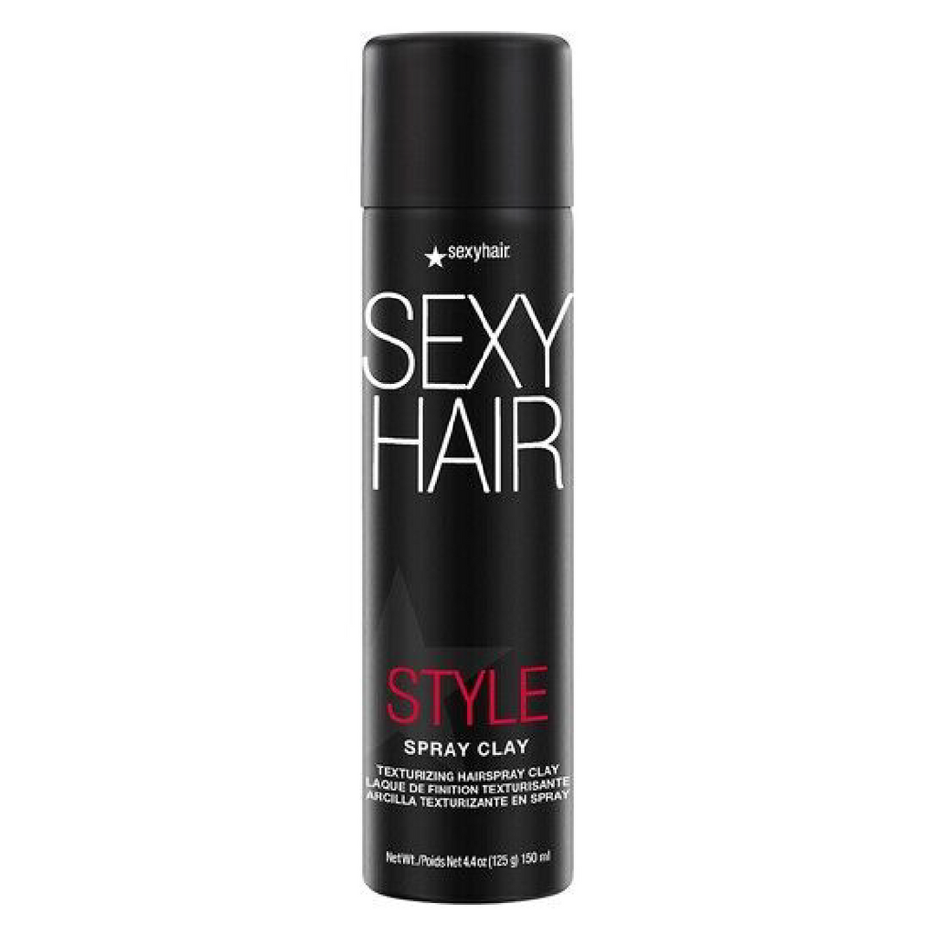 Sexy Hair Spray Clay Texturizing Hairspray 125g para una fijación flexible con acabado mate natural