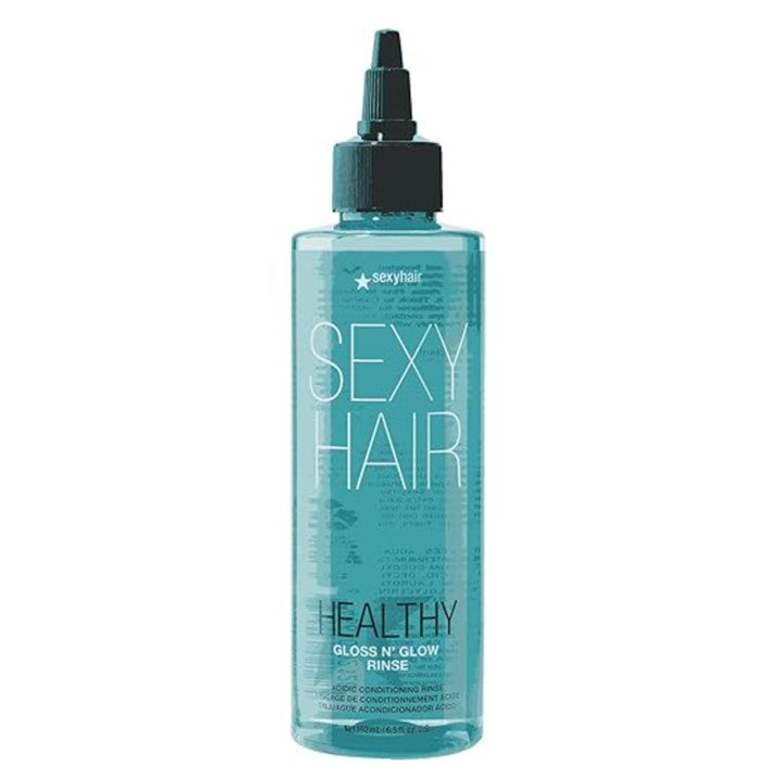 Sexy Hair Gloss N' Glow Rinse 192 ml Tratamiento de Brillo Instantáneo y Sellado Cuticular en 8 Segundos