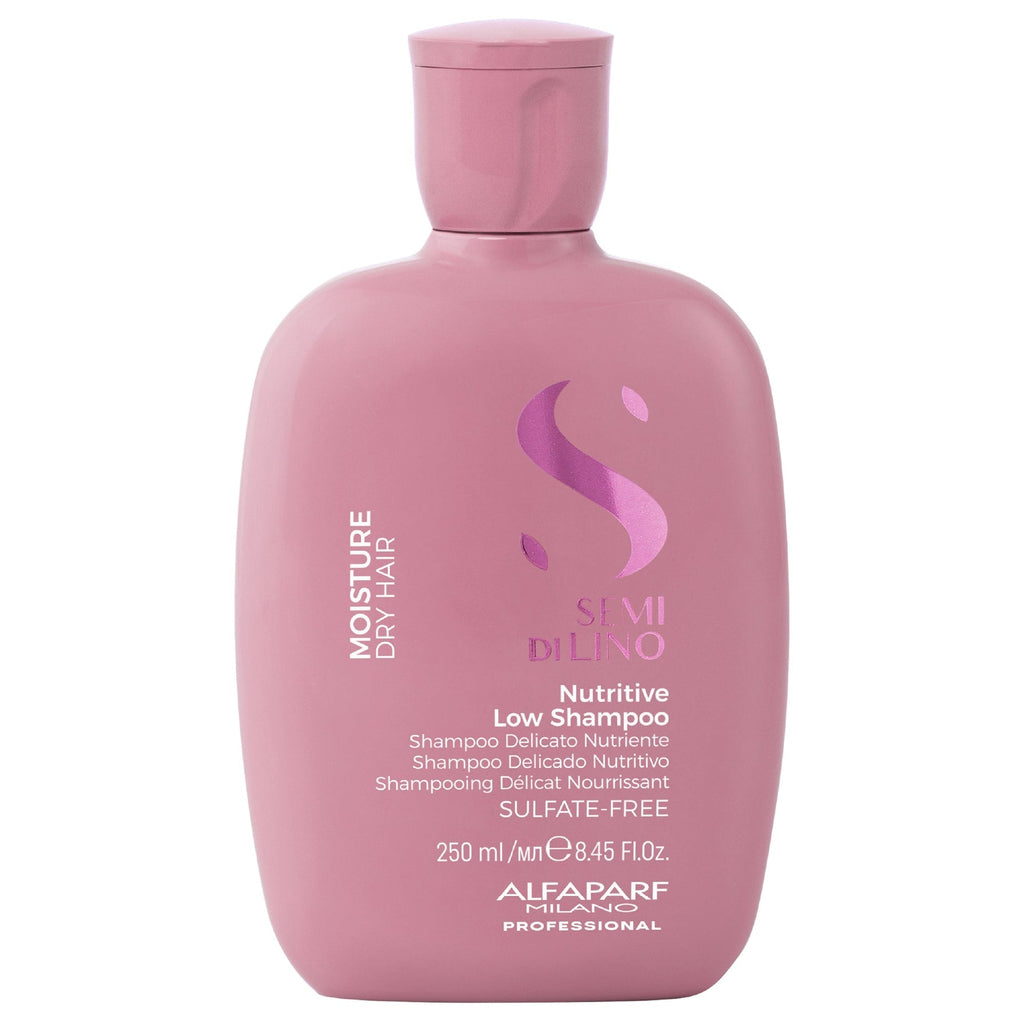 Alfaparf Milano Semi di Lino Moisture Nutritive Low Shampoo 250ml limpieza hidratante para cabello seco y deshidratado