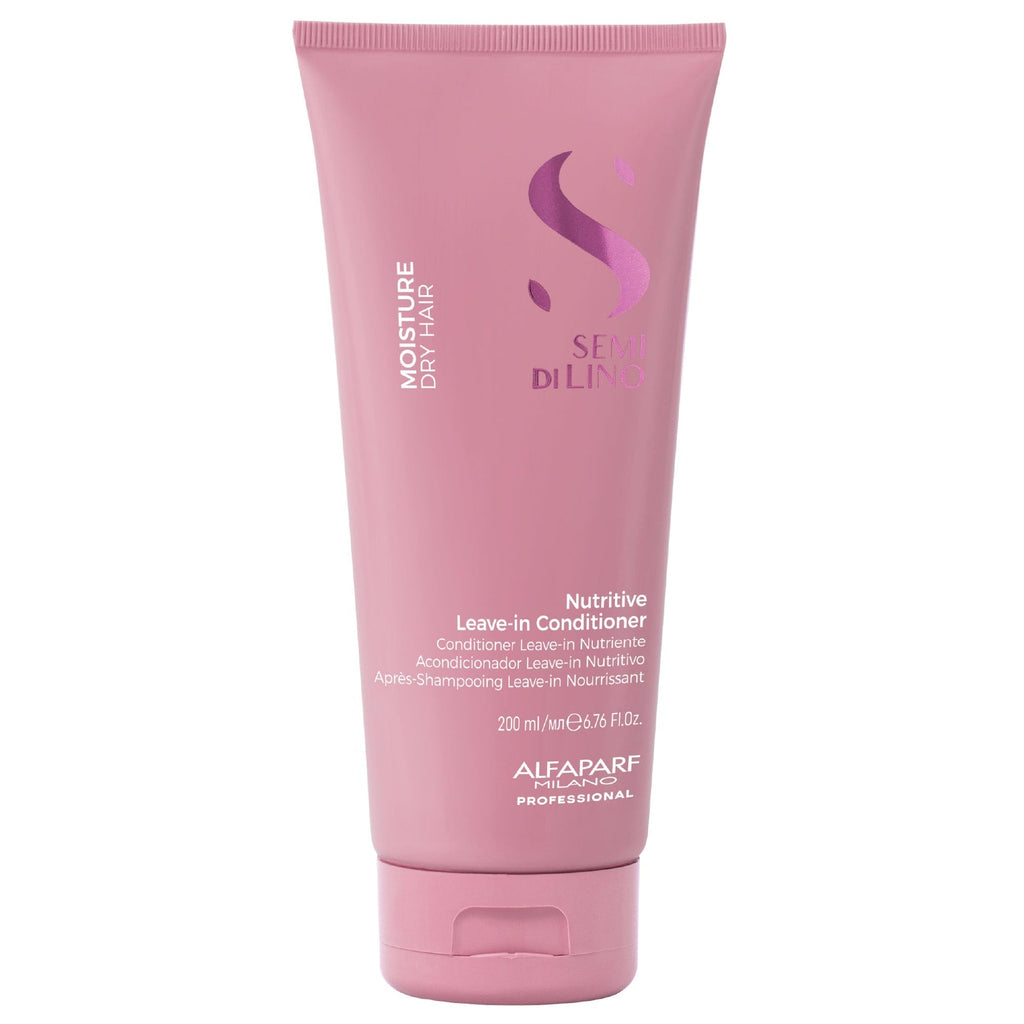 Alfaparf Milano Semi di Lino Moisture Acondicionador Leave-in 200ml hidratación profunda y suavidad para cabello seco