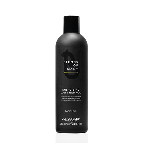 Alfaparf Milano Blends Of Many Energizing Shampoo Low 250ml fortalece y revitaliza el cabello desde la raíz con una fórmula suave.