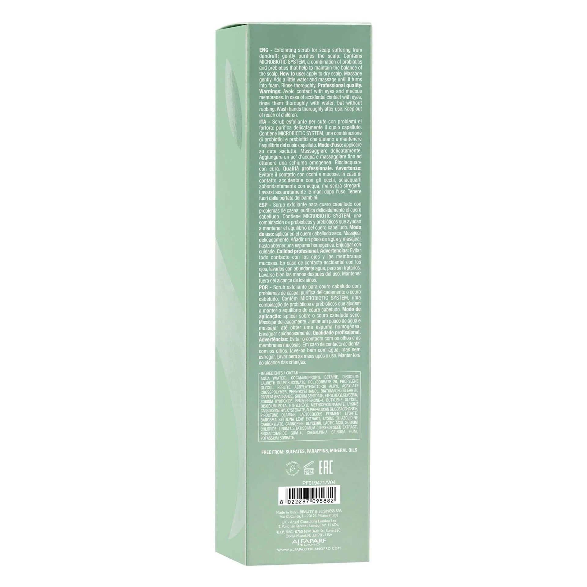 Alfaparf Milano Semi di Lino Scalp Rebalance Gentle Exfoliante 120ml