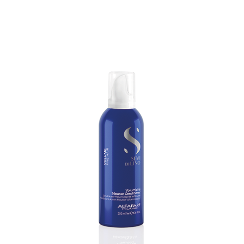 Alfaparf Milano Semi di Lino Volumizing Acondicionador Mousse 200ml para aportar volumen y cuerpo al cabello fino sin peso residual