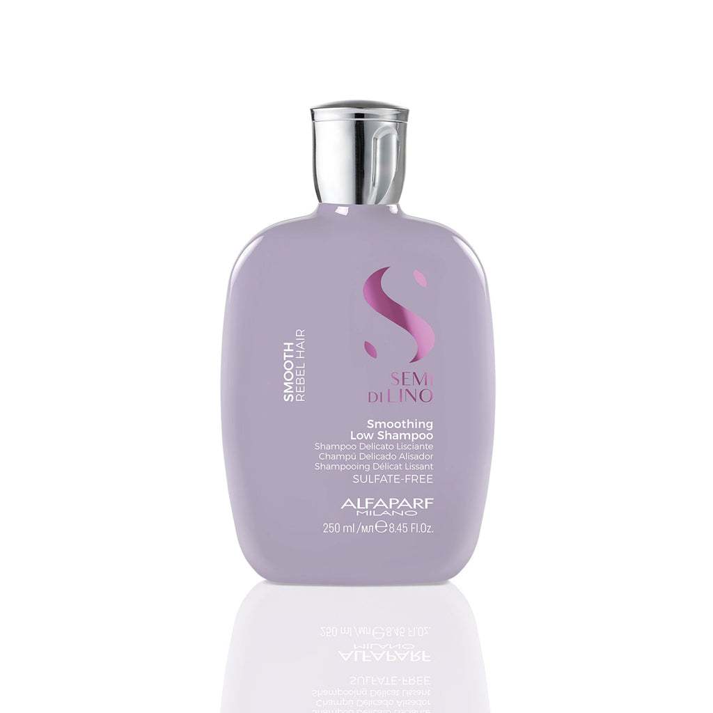 Alfaparf Milano Semi di Lino Smooth Shampoo Alisante 250ml para un control total del frizz y brillo intenso en cabello rebelde