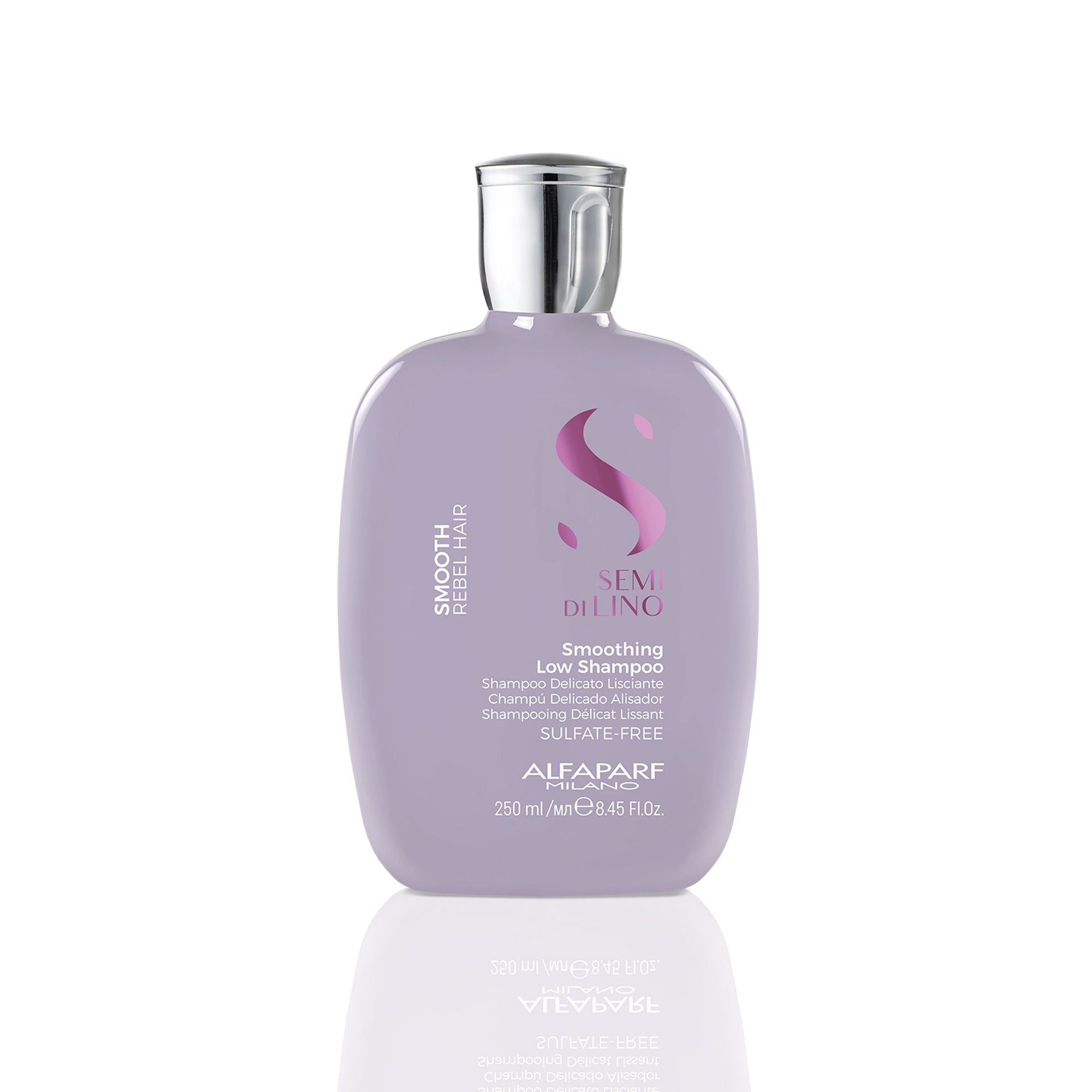 Alfaparf Milano Semi di Lino Smooth Shampoo Alisante 250ml para un control total del frizz y brillo intenso en cabello rebelde