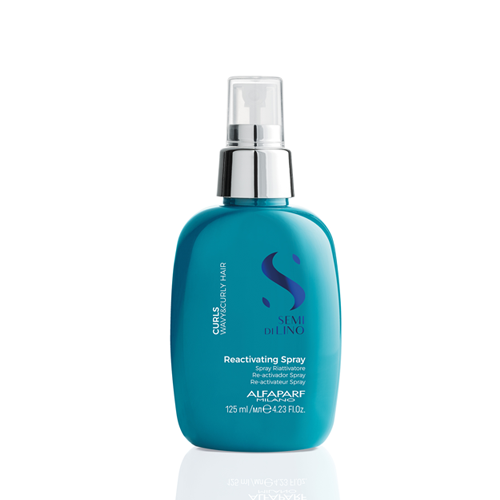 Alfaparf Milano Semi di Lino Curls Spray Reactivador de Rizos 125ml para definir y revitalizar rizos con protección térmica