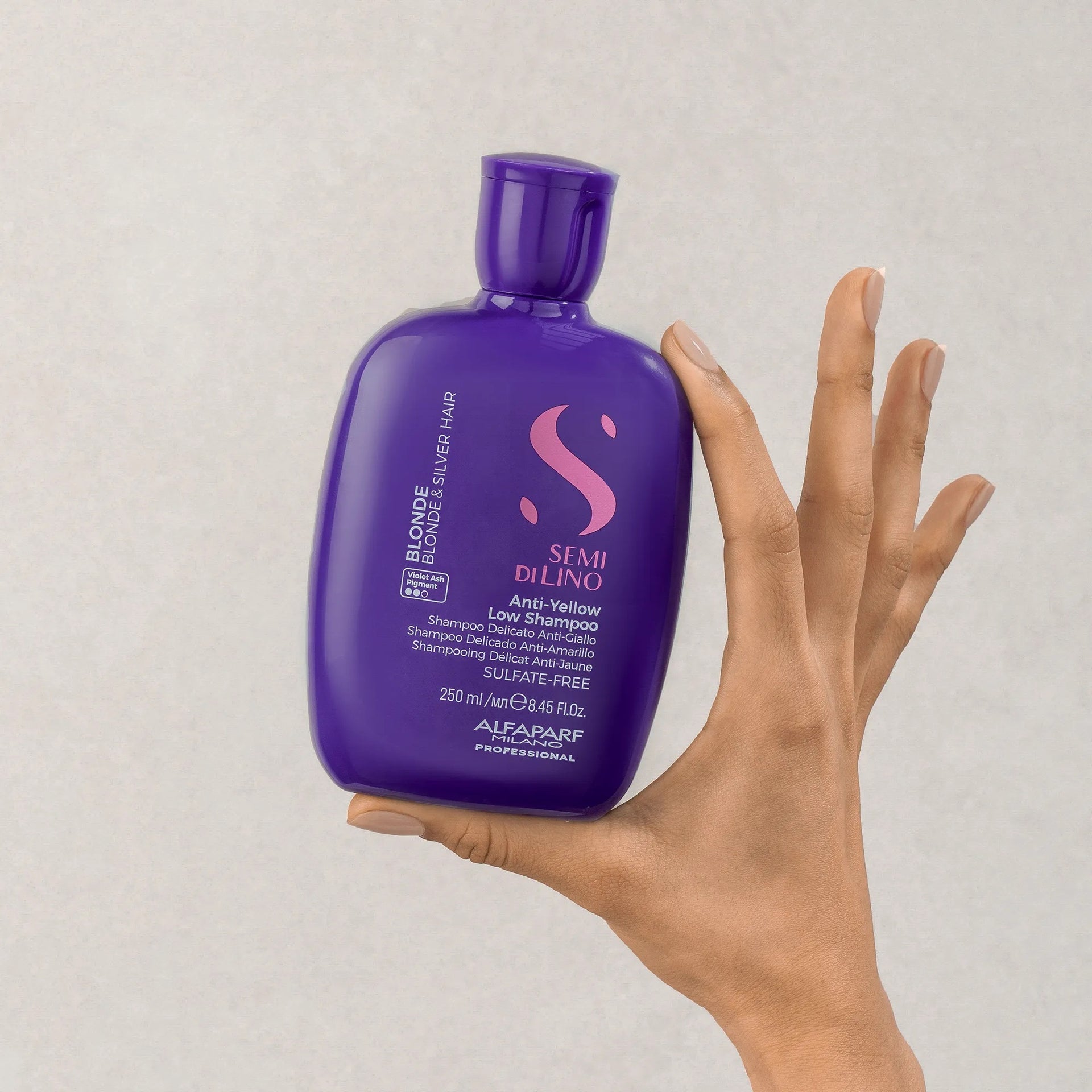 Alfaparf Milano Semi di Lino Blonde & Brunette Champú Matizador para Cabellos Rubios 250ml