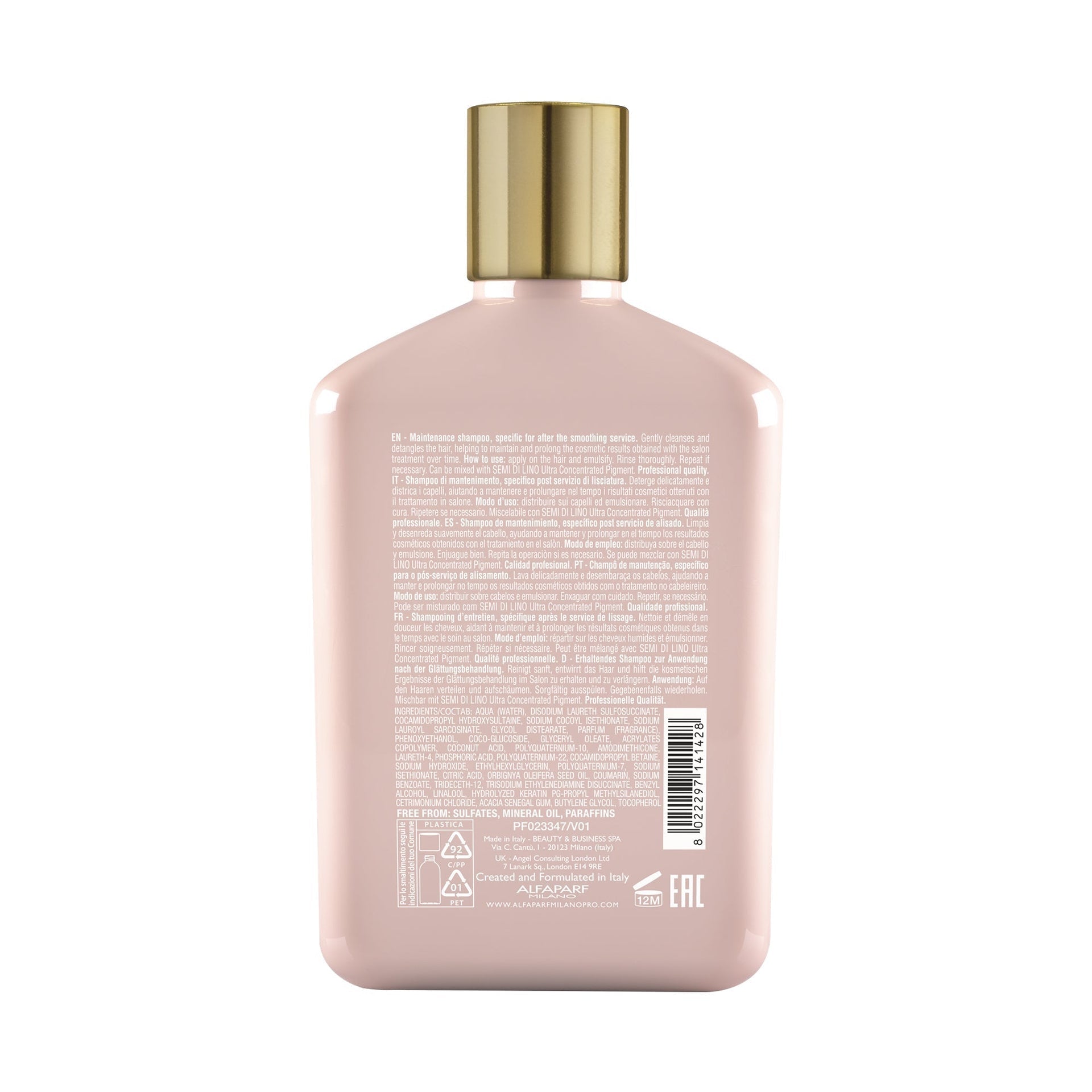 Alfaparf Milano Lisse Design Keratin Therapy Champú 250ml