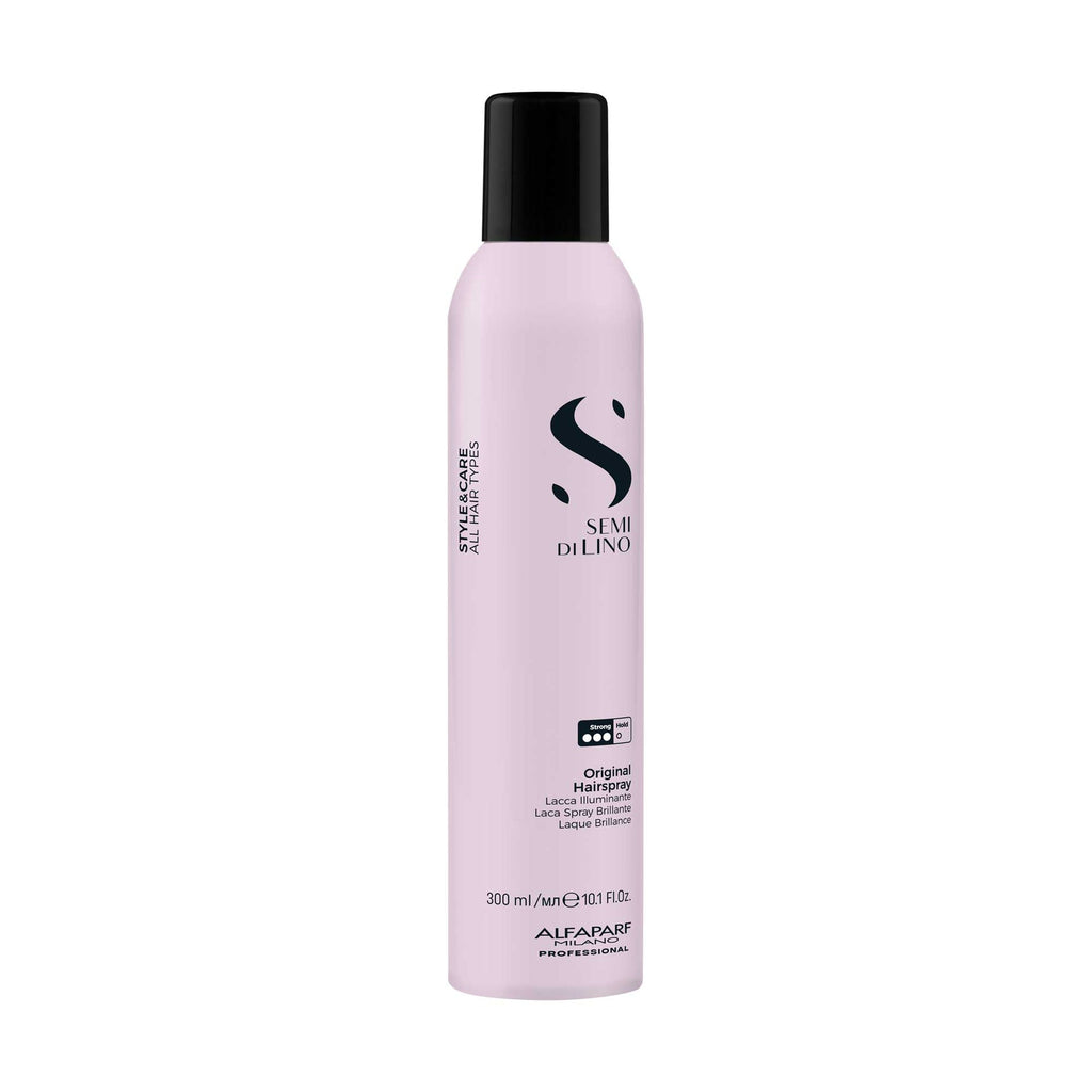 Alfaparf Milano Semi di Lino Styling Original Hairspray 300ml laca de fijación fuerte y brillo radiante para peinados estructurados