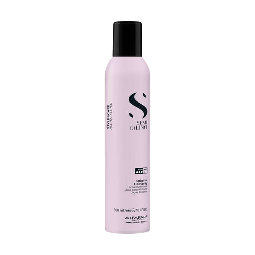 Alfaparf Milano Semi di Lino Styling Original Hairspray 300ml laca de fijación fuerte y brillo radiante para peinados estructurados
