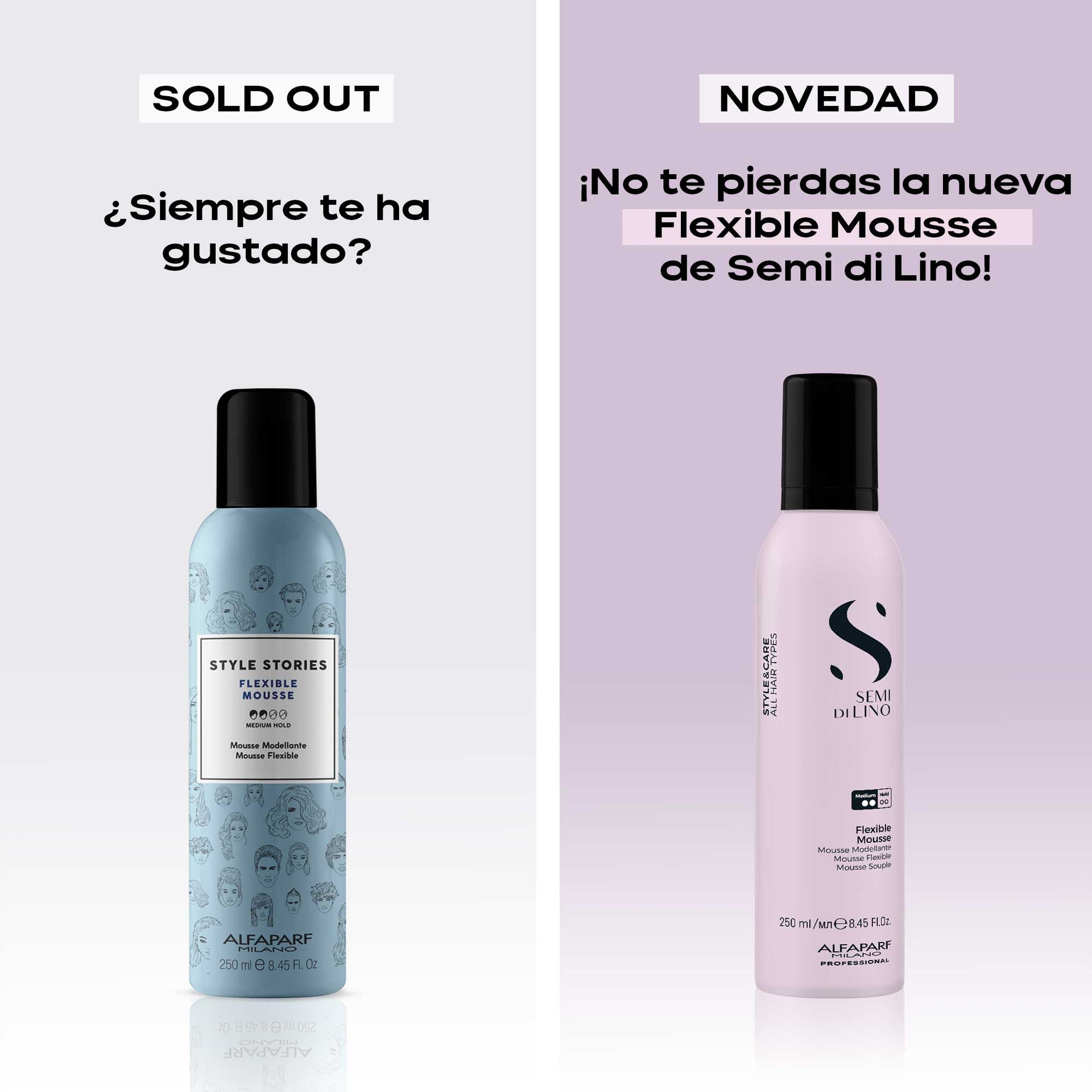 Alfaparf Milano Semi di Lino Styling Flexible Mousse 250ml