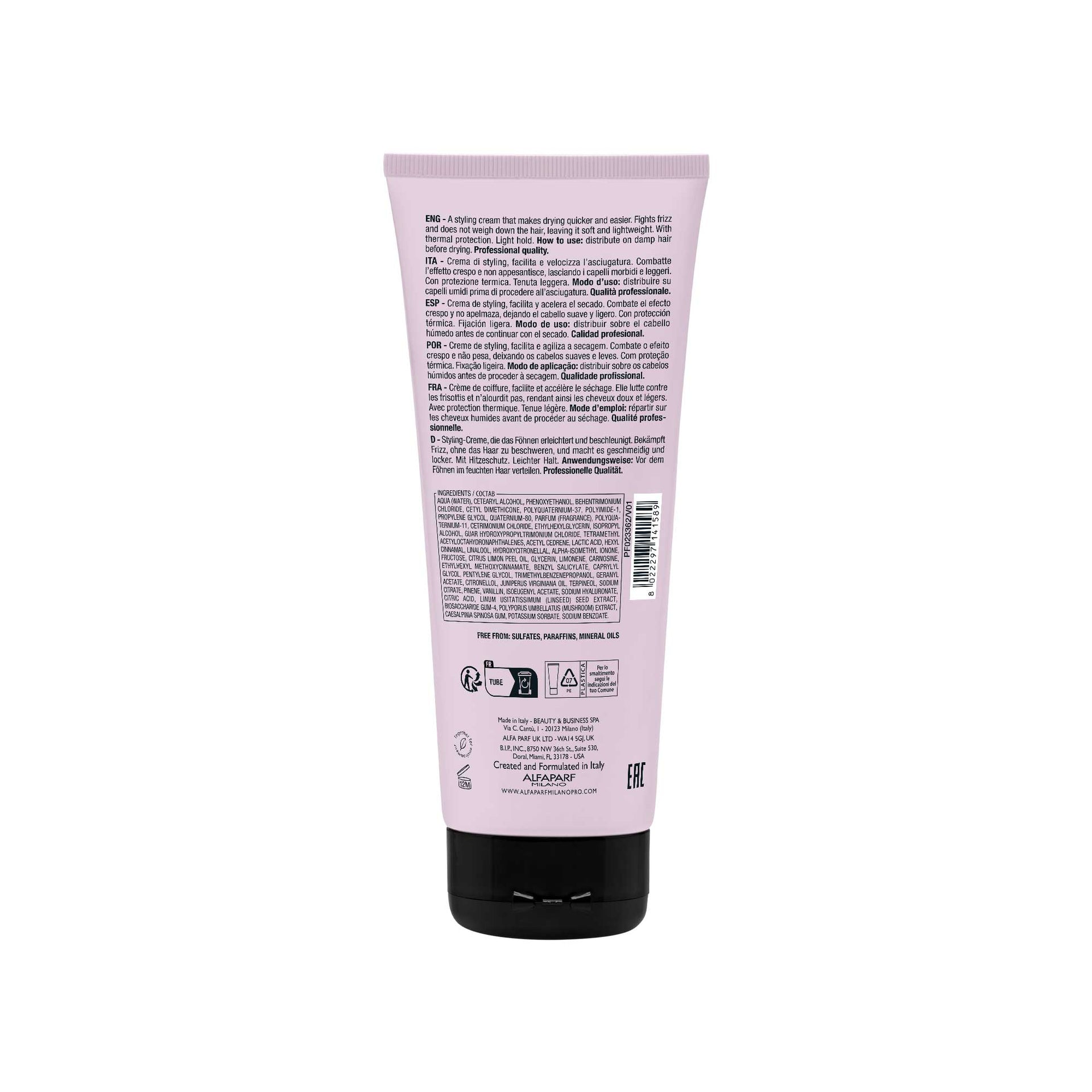 Alfaparf Milano Semi di Lino Styling Blow Dry Cream 200ml