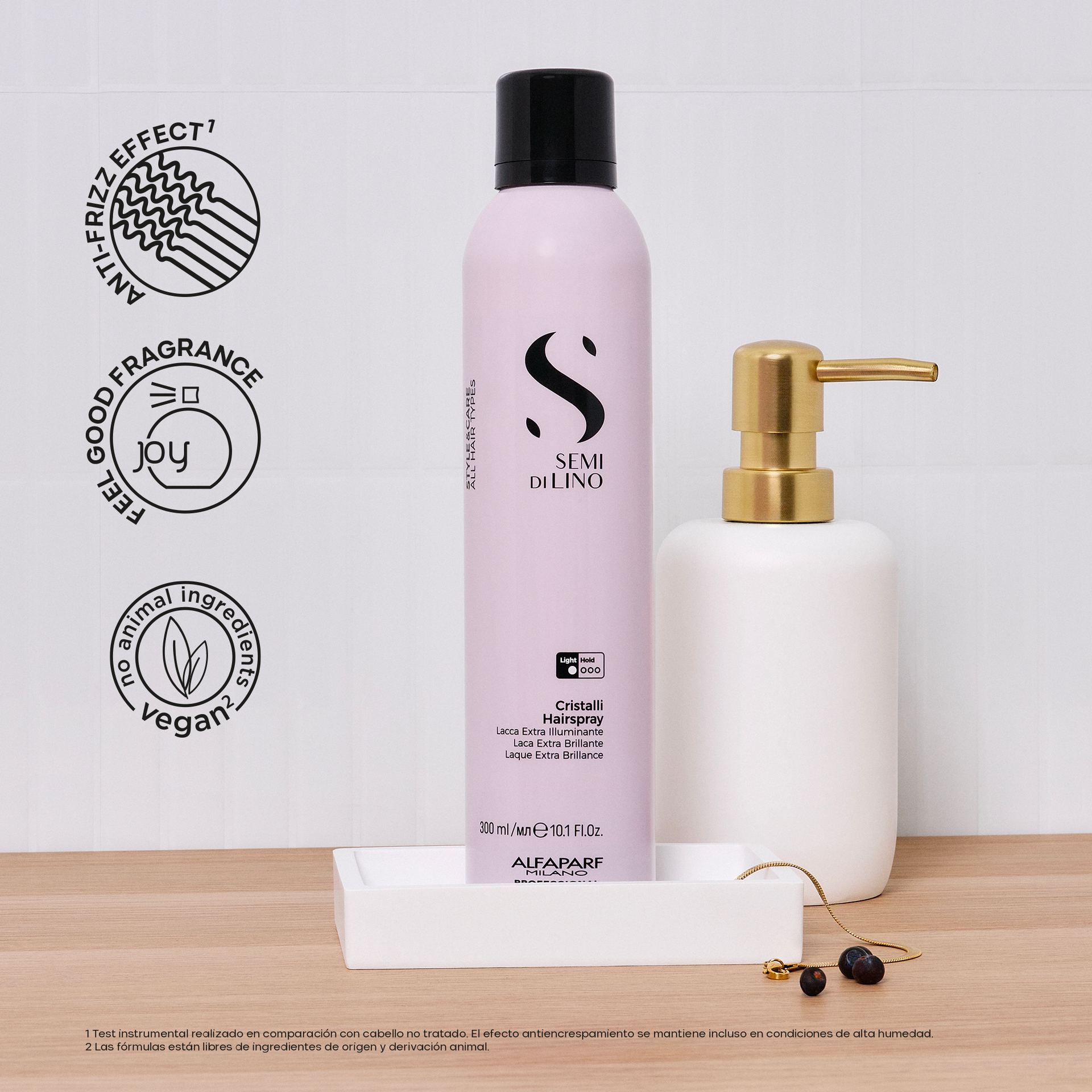Alfaparf Milano Semi di Lino Styling Cristalli Laca de Fijación 300ml