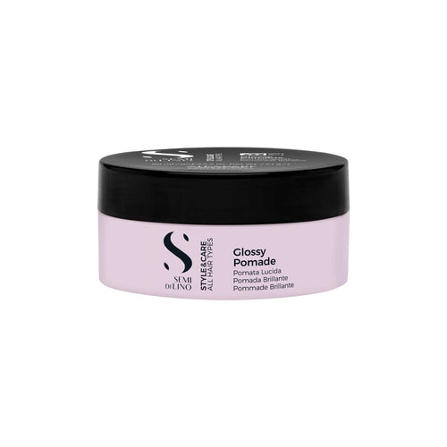Alfaparf Milano Semi di Lino Styling Glossy Pomade 100ml cera abrillantadora de fijación flexible para acabados definidos