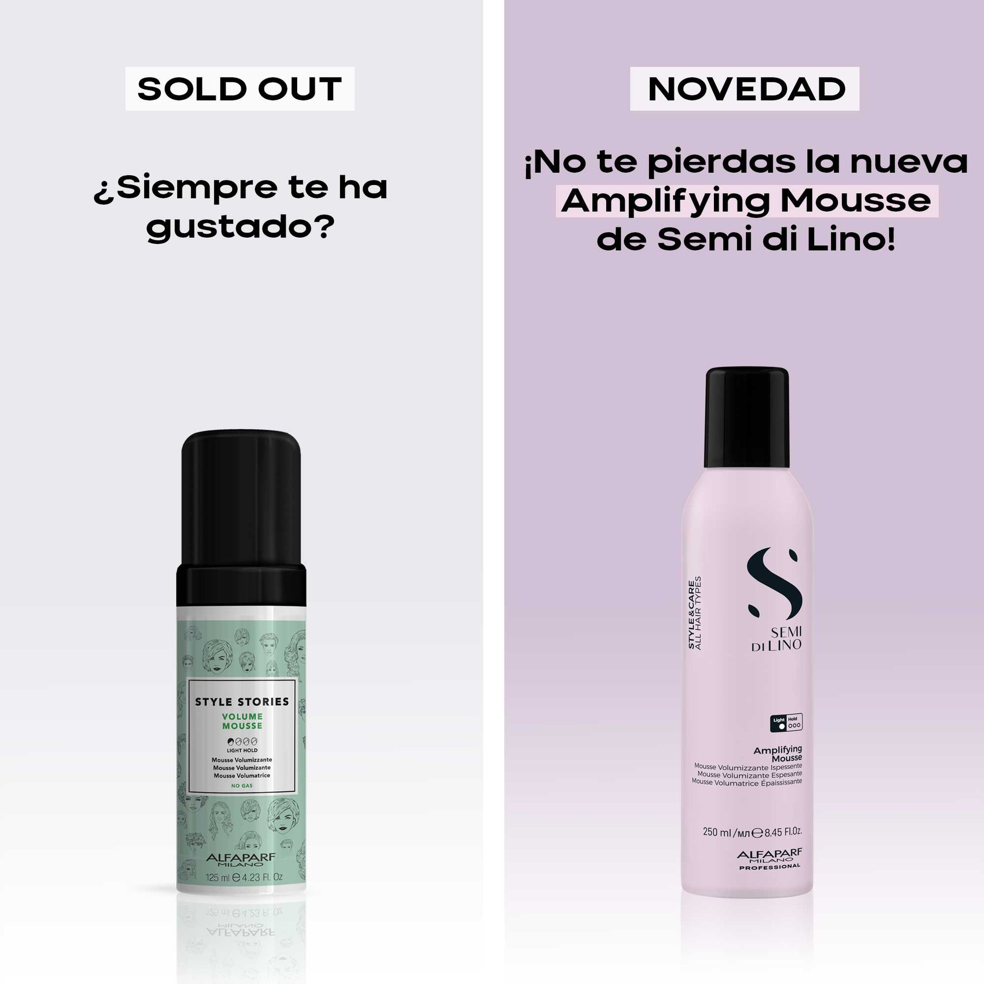 Alfaparf Milano Semi di Lino Mousse Amplificadora 250ml