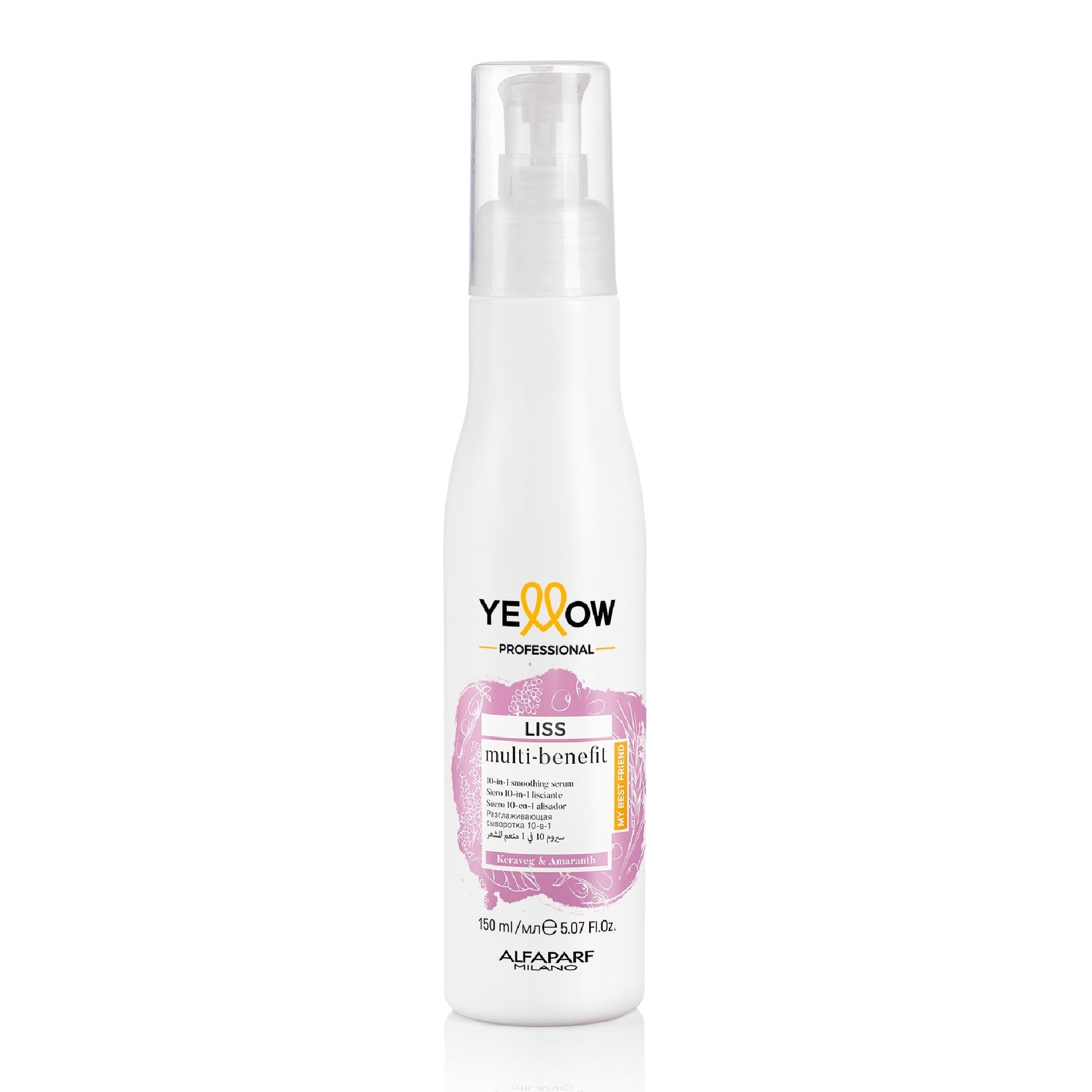 Yellow Liss Multibenefit Sérum 150ml suero 10 en 1 con protección térmica y control de frizz para un alisado perfecto