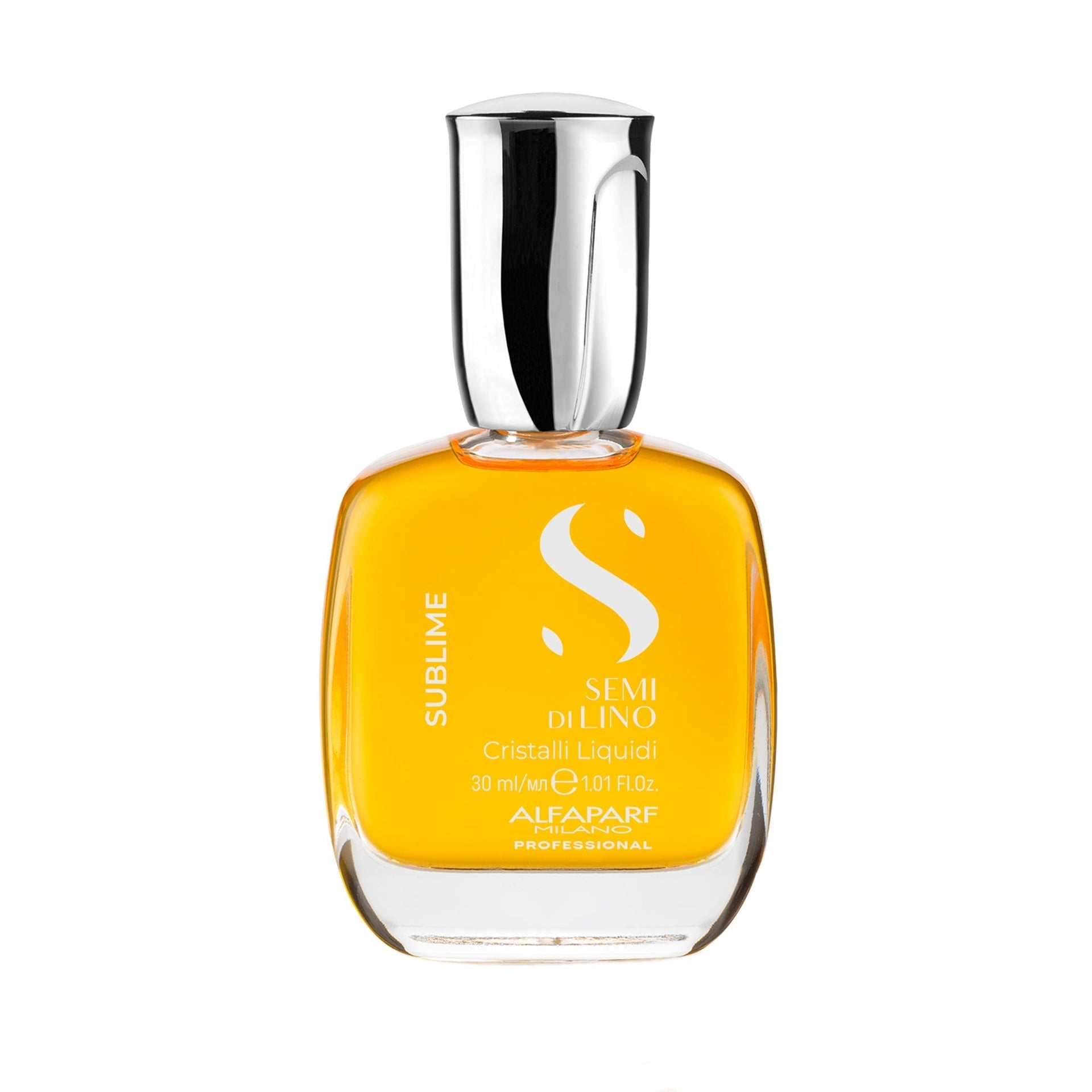 Alfaparf Milano Semi di Lino Sublime Cristalli Liquidi 30ml suero iluminador para un brillo instantáneo y sedosidad profesional
