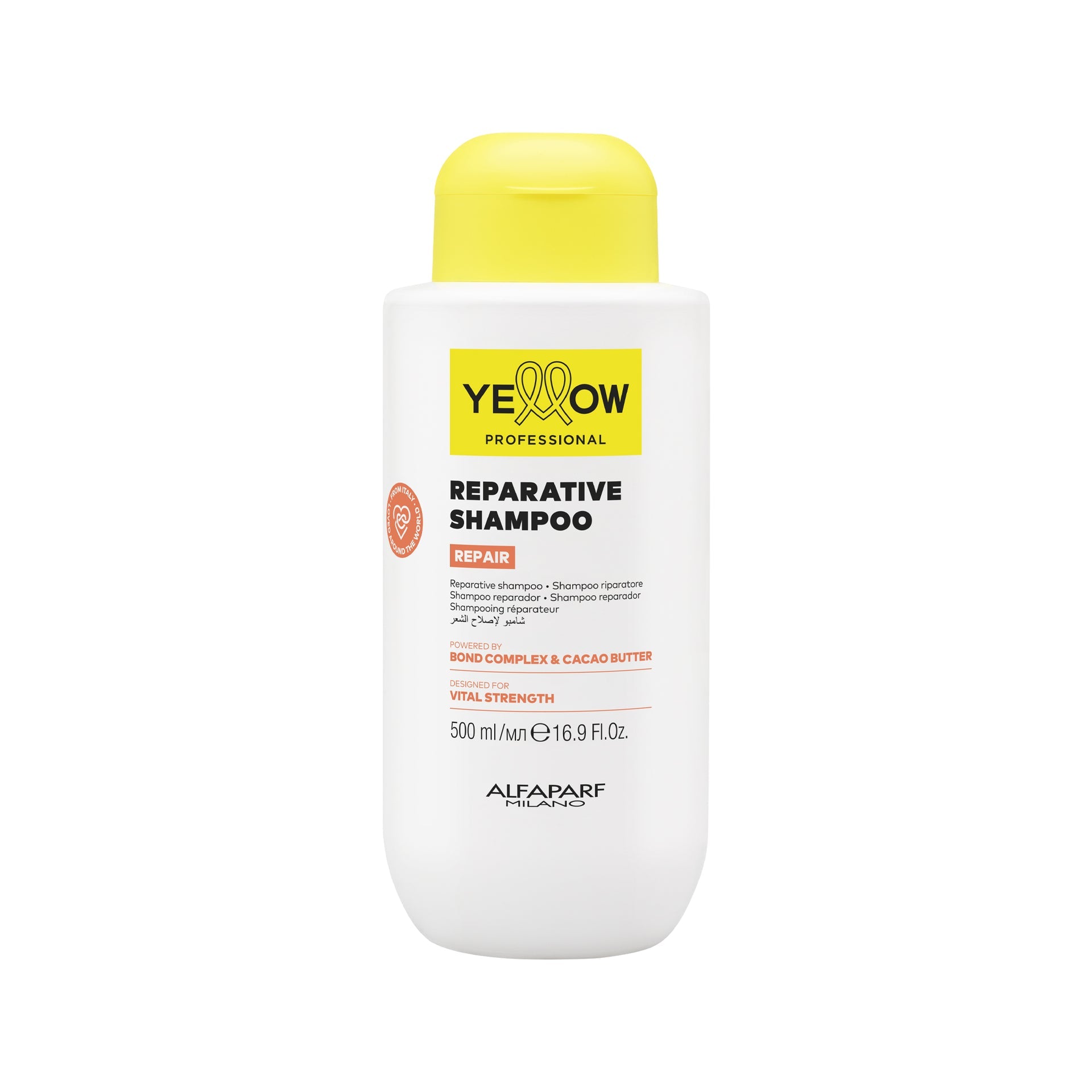 Yellow Repair Reparative Shampoo 500ml de reconstrucción profunda para cabello dañado y procesado con Bond Complex