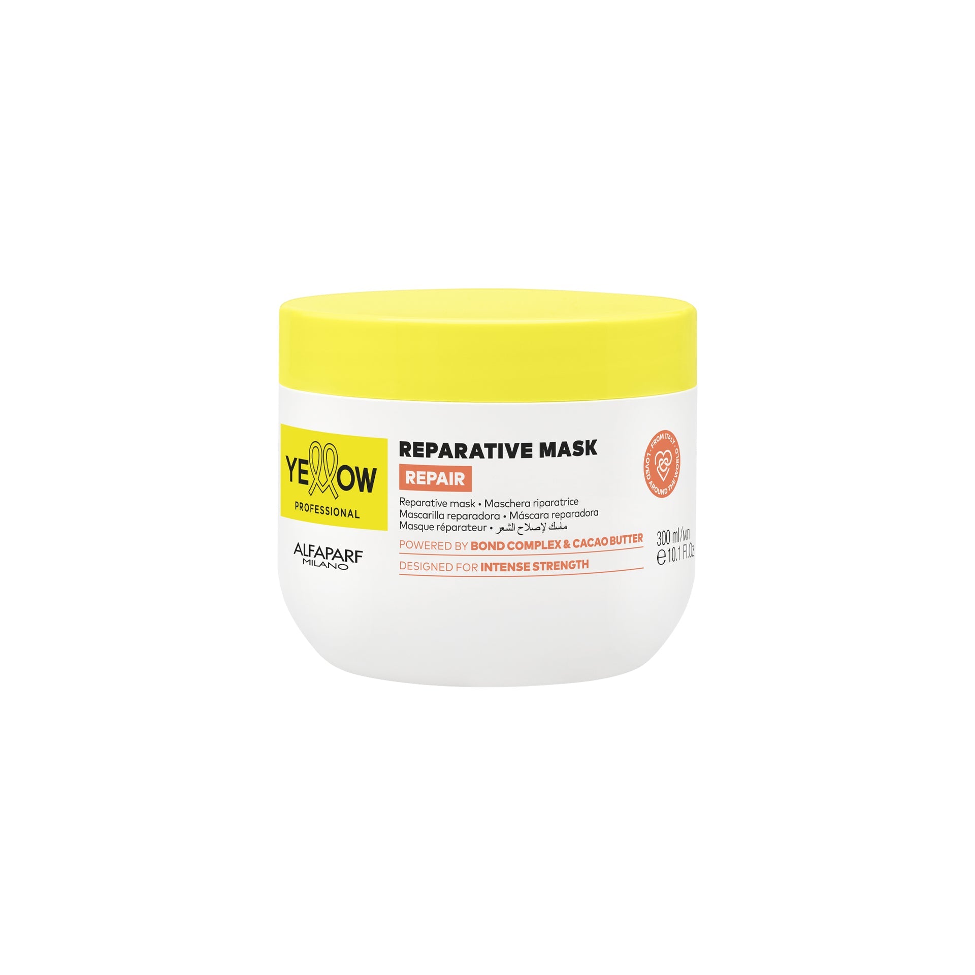Yellow Repair Mascarilla Reparadora 300ml tratamiento de reconstrucción profunda para cabello dañado y procesado profesional