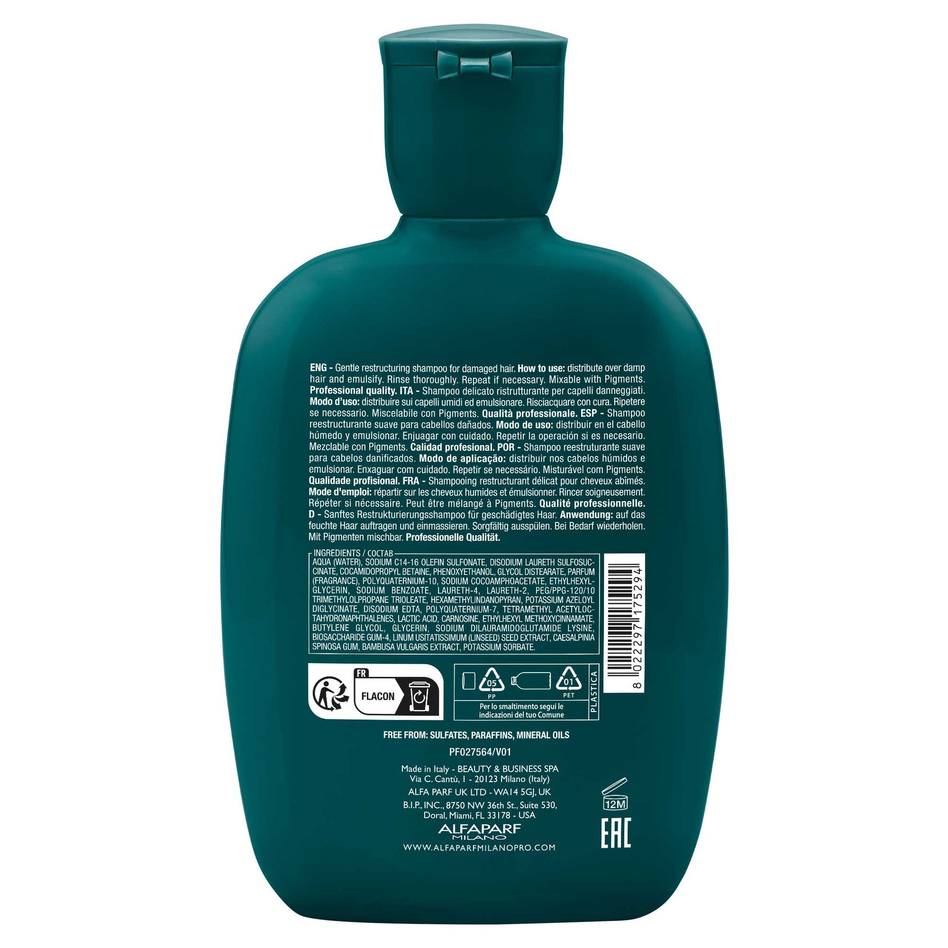 Alfaparf Milano Semi di Lino Reparative Champú 250ml