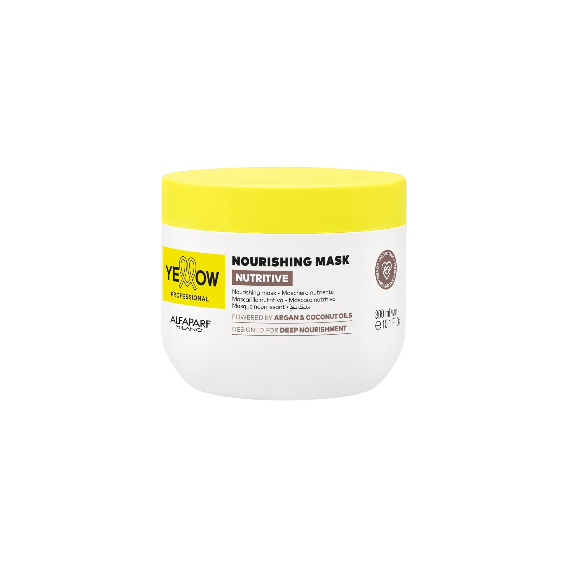 Yellow Nutritive Mascarilla Nutritiva 300ml tratamiento de nutrición profunda con aceite de argán para cabello seco