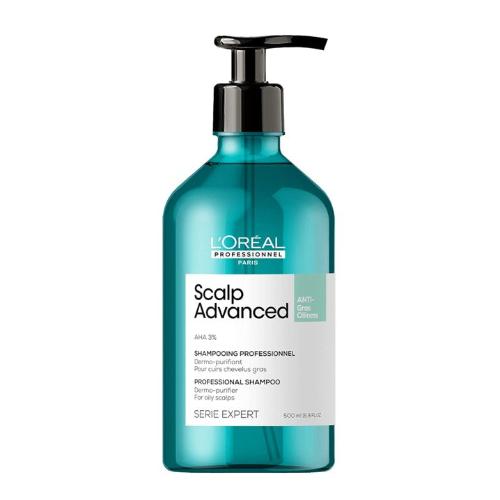 L'Oréal Professionnel Serie Expert Scalp Advanced Shampoo Antigrasa 500ml para cuero cabelludo graso