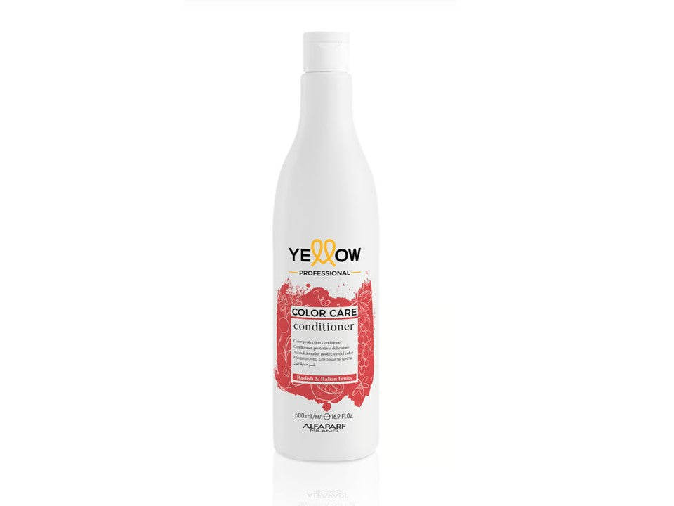 Yellow Color Care Acondicionador 500ml protector de color para cabello teñido y procesado con filtros UV y Bayas de Goji