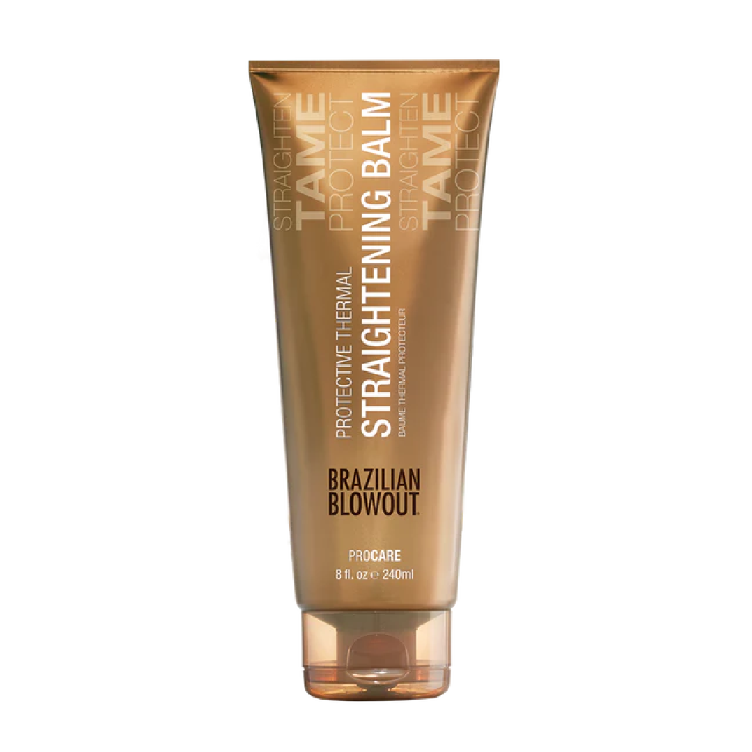 BS Brazilian Blowout Thermal Straightening Balm 236ml bálsamo alisador térmico con protección contra la humedad y el frizz