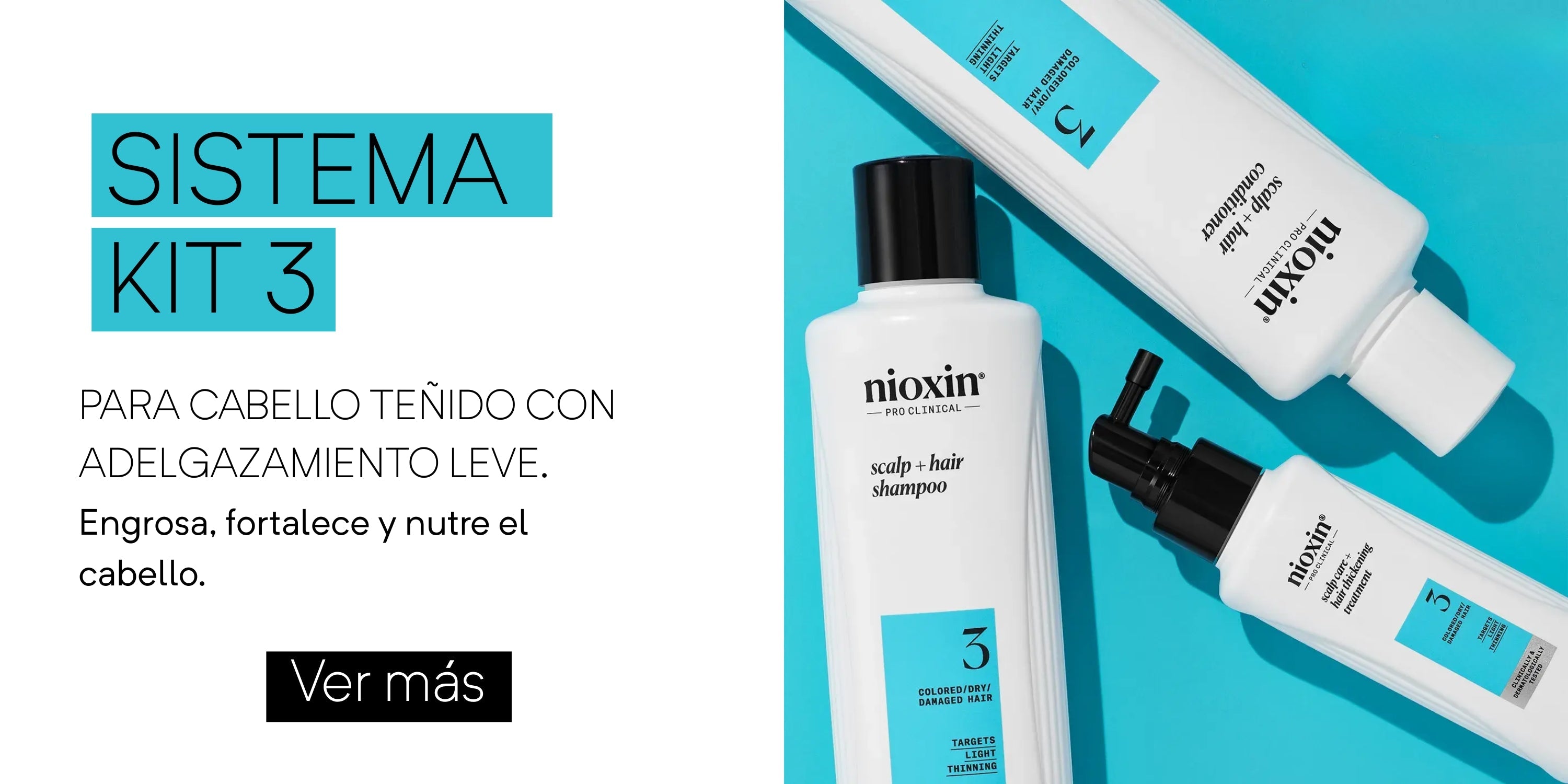 Nioxin Cleanser Shampoo Anticaída Sistema #3   300 mlCuidado de Color