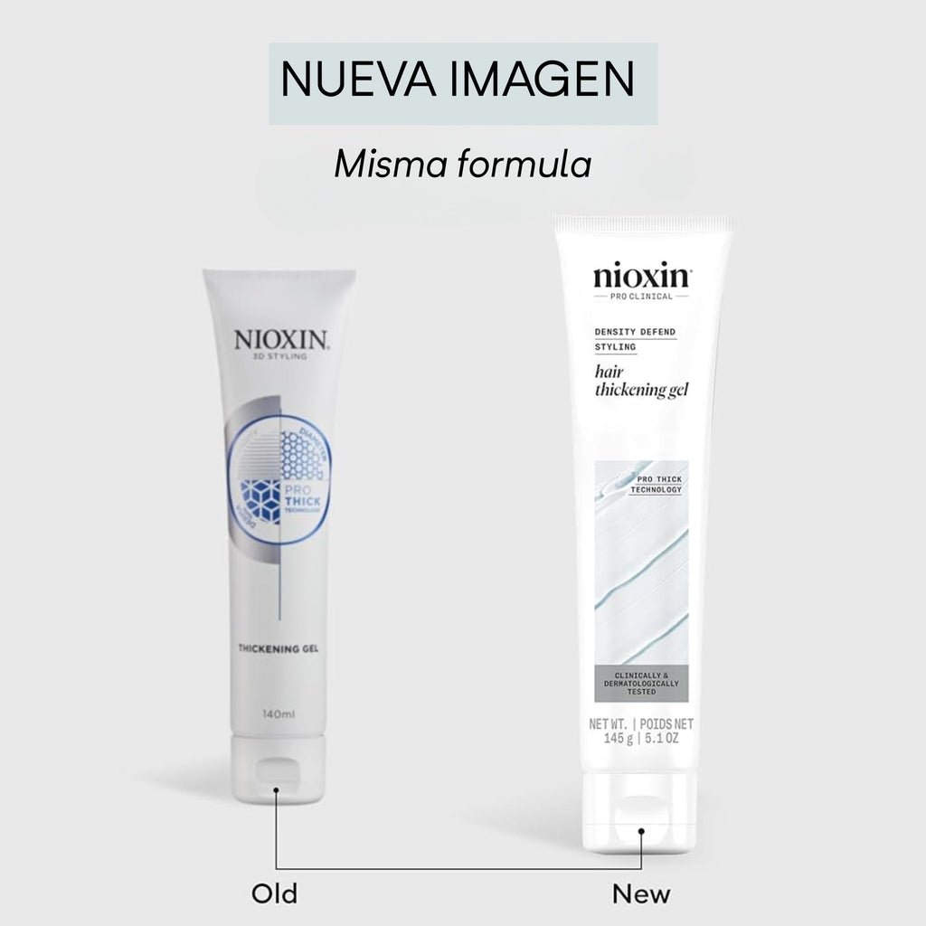 Nioxin Thickening Gel, Fijación Flexible, Anticaída 140 ml