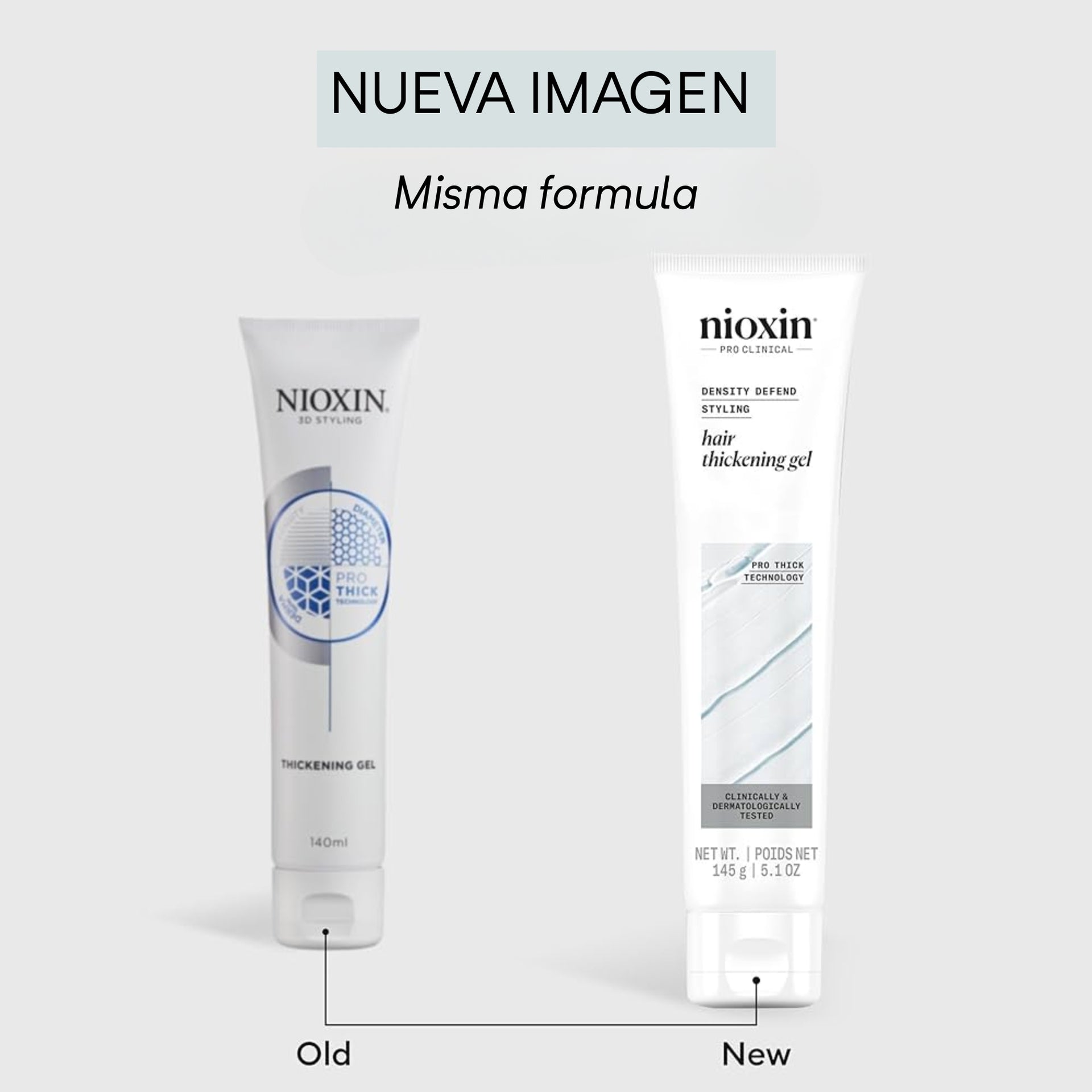 Nioxin Thickening Gel, Fijación Flexible, Anticaída 140 ml
