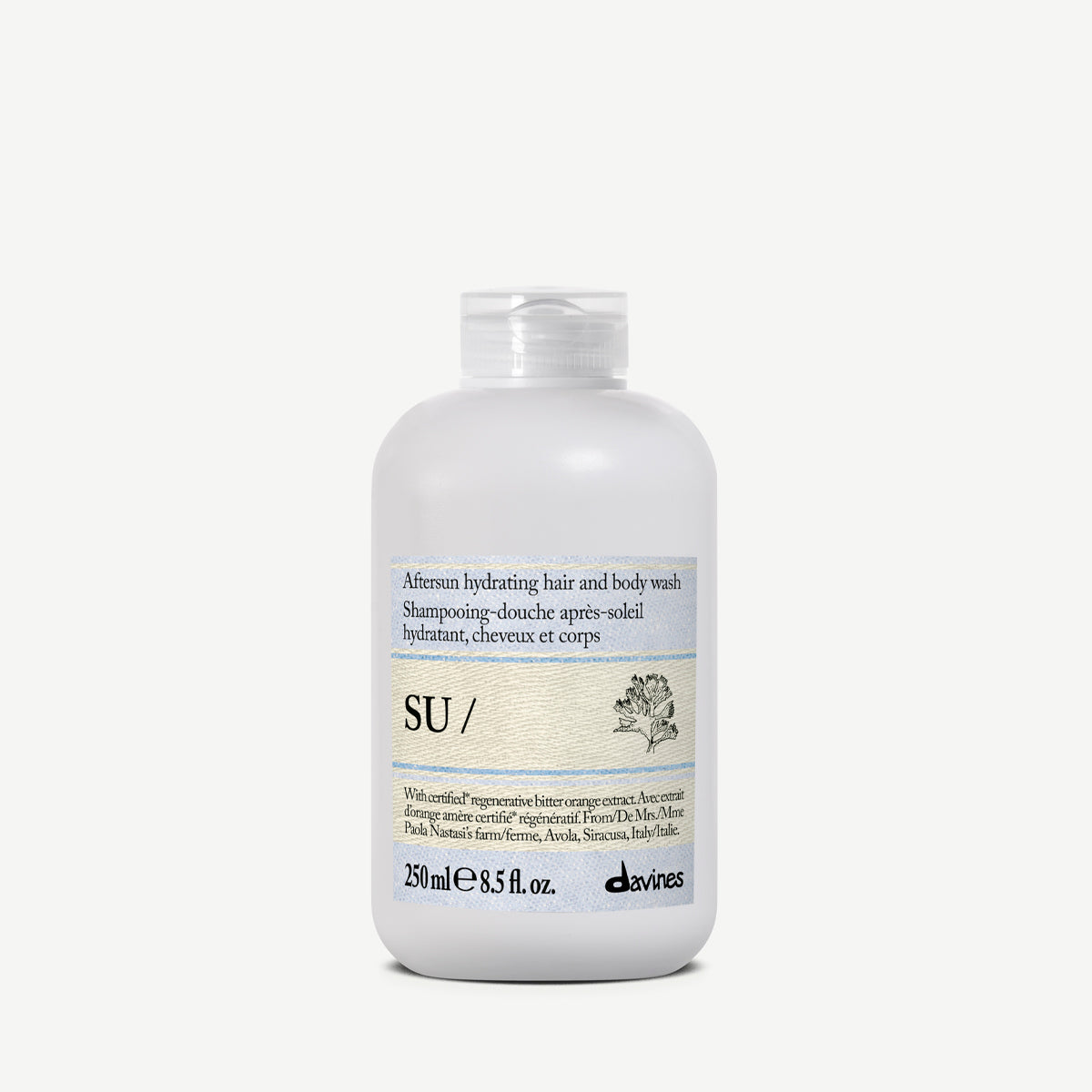 Davines Su Shampoo Para Cabello Y Cuerpo 250ml