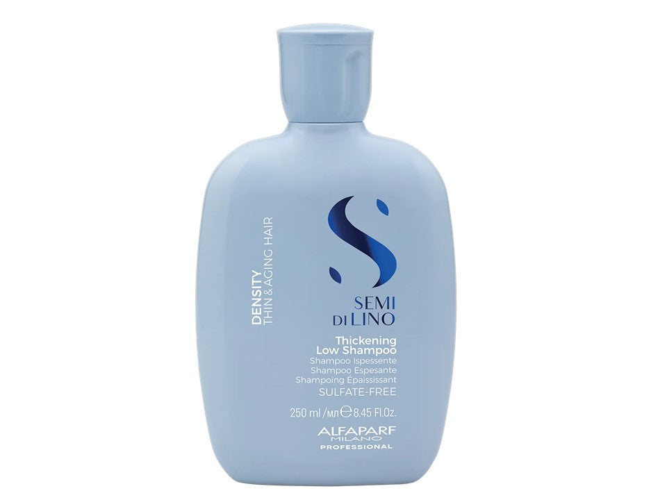Alfaparf Milano Semi di Lino Density Shampoo 250ml fórmula redensificante para dar cuerpo y grosor al cabello fino o maduro