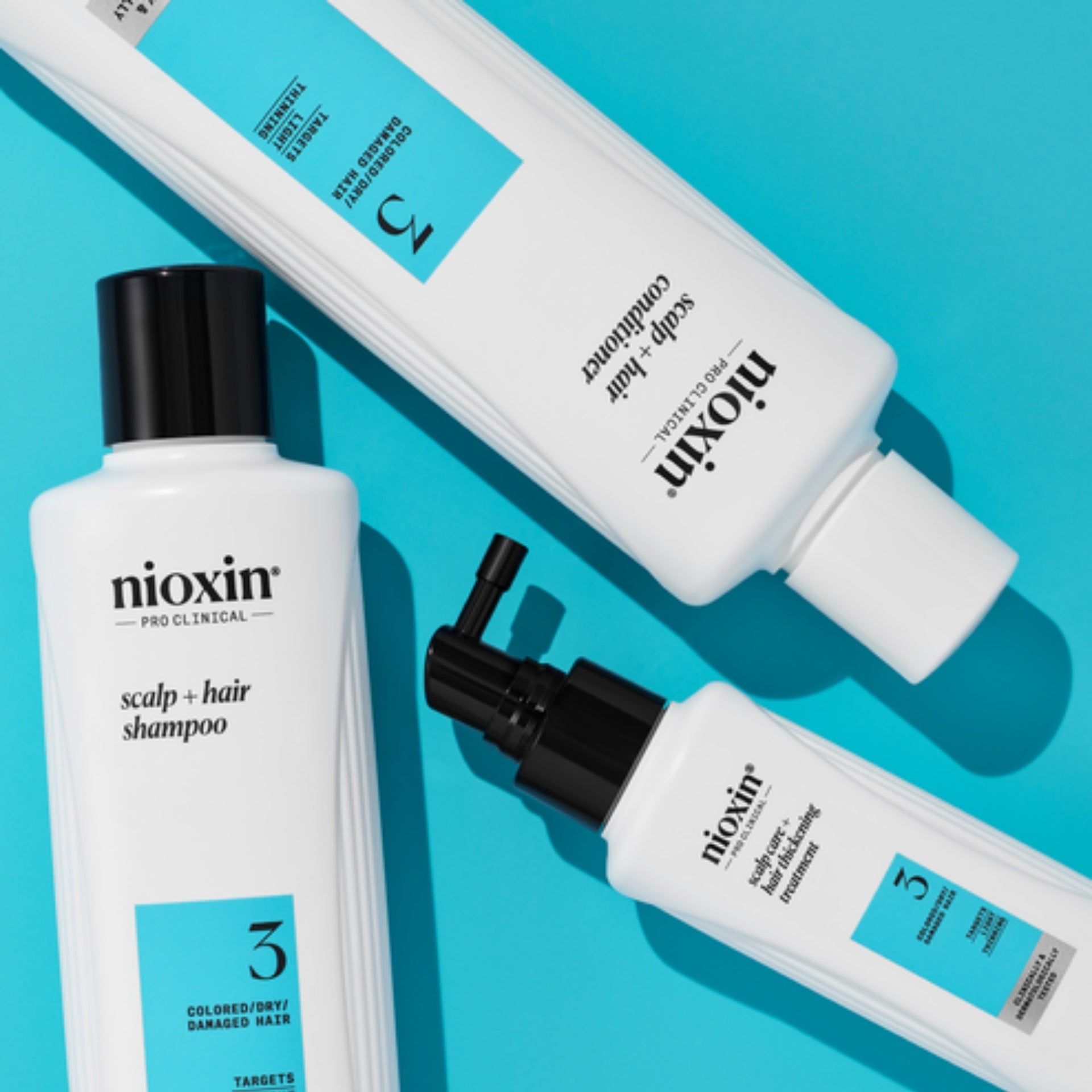Nioxin Scalp Therapy Acondicionador Anticaída para cuero cabelludo Sistema #3 1000 ml.  Cuidado de color