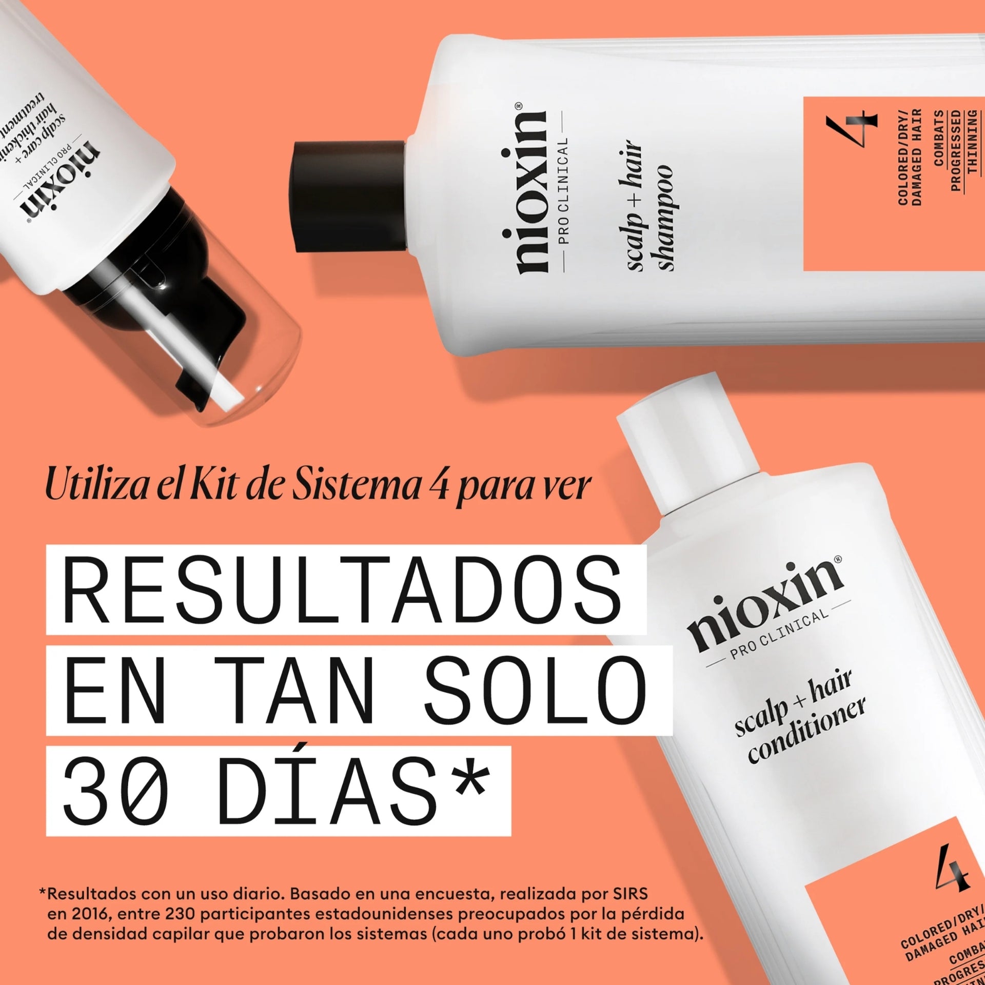 Nioxin Cleanser Shampoo Anticaída Sistema #4   300 mlCuidado de Color