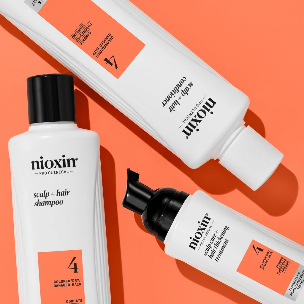 Nioxin Sistema #4      300 ml Kit de 3 pasos Anticaída, Cuidado de Color