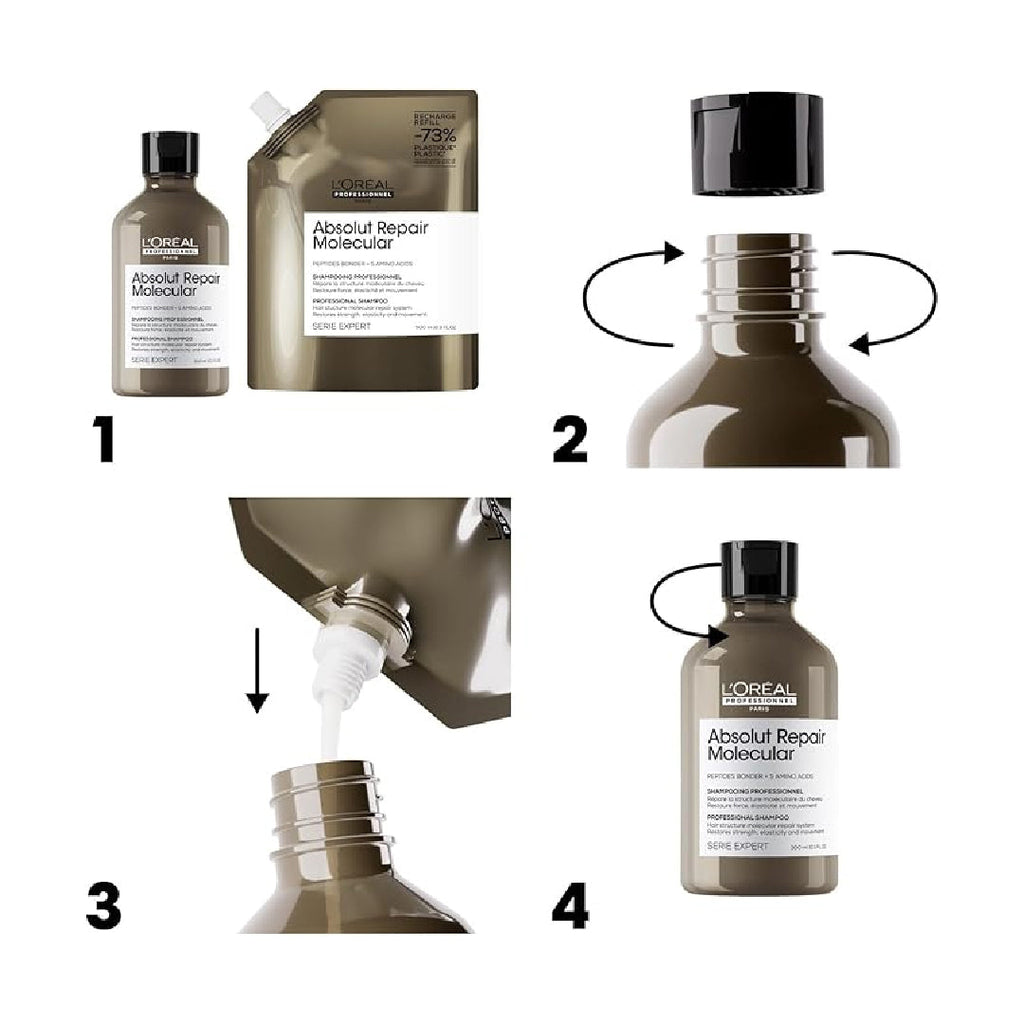L'Oréal Professionnel Absolut Repair Molecular Shampoo Refill 500ml