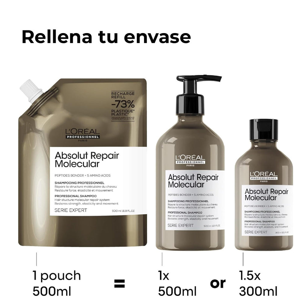 L'Oréal Professionnel Absolut Repair Molecular Shampoo Refill 500ml