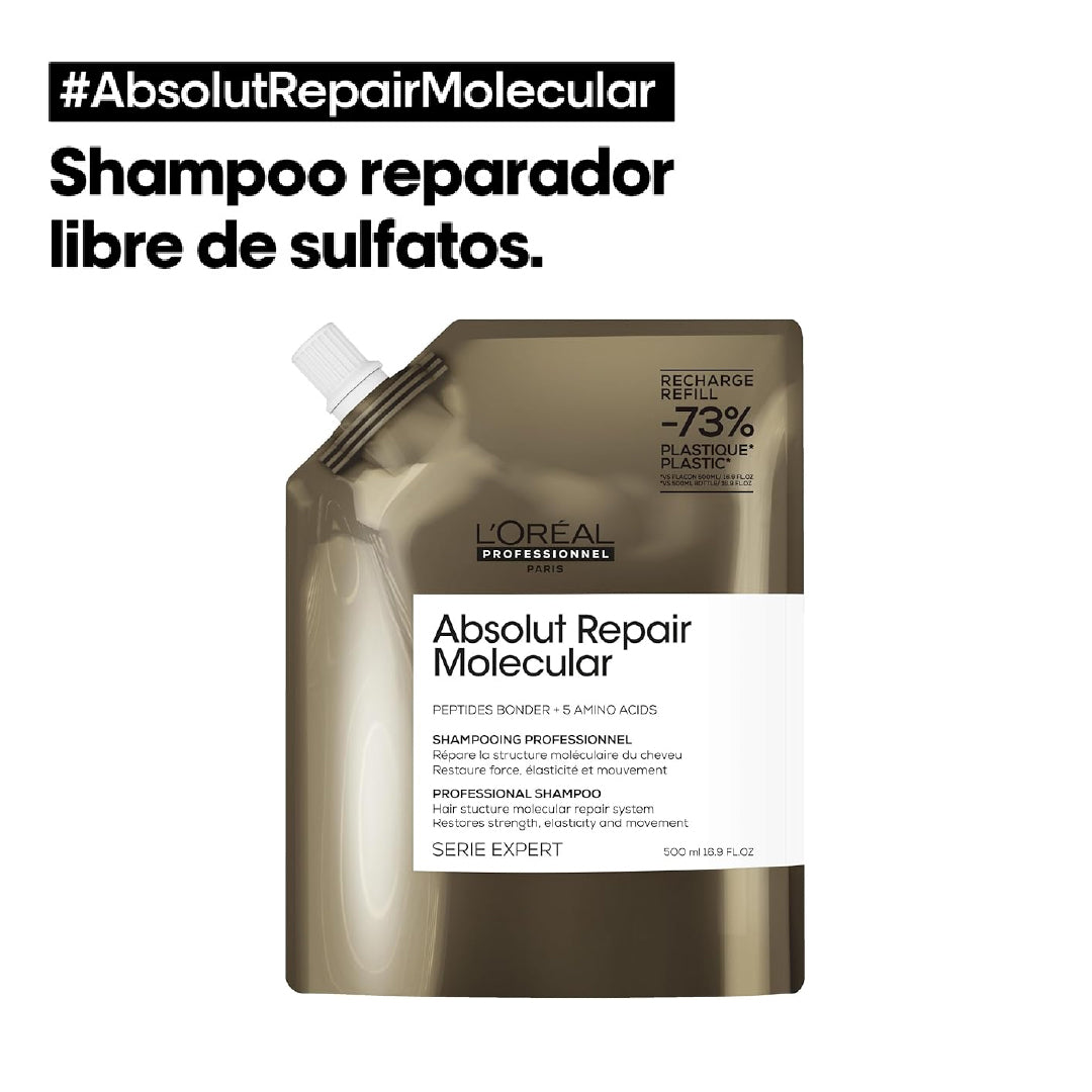L'Oréal Professionnel Absolut Repair Molecular Shampoo Refill 500ml