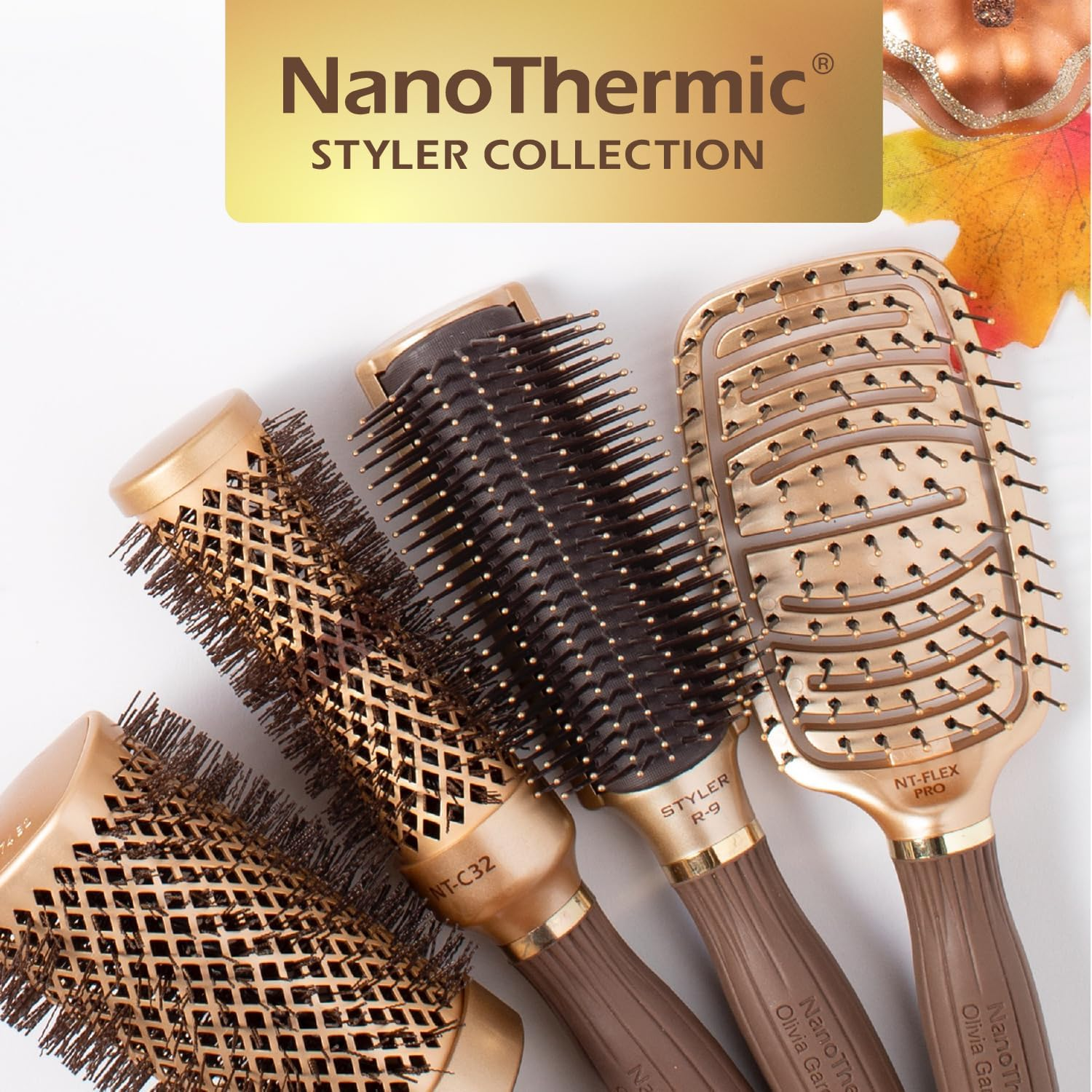 Olivia Garden NanoThermic Styler Cepillo para Peinado profesional