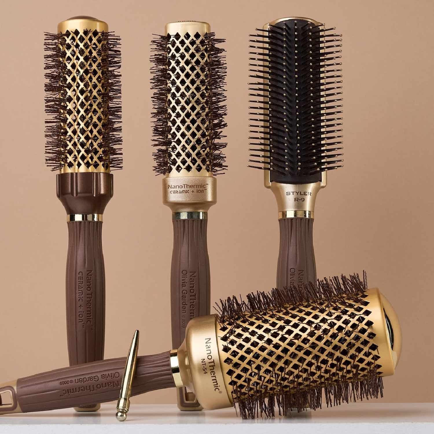 Olivia Garden NanoThermic Styler Cepillo para Peinado profesional