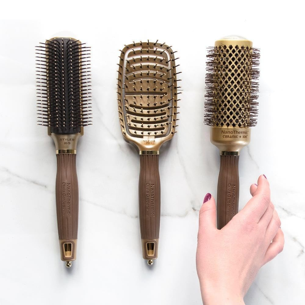 Olivia Garden NanoThermic Styler Cepillo para Peinado profesional