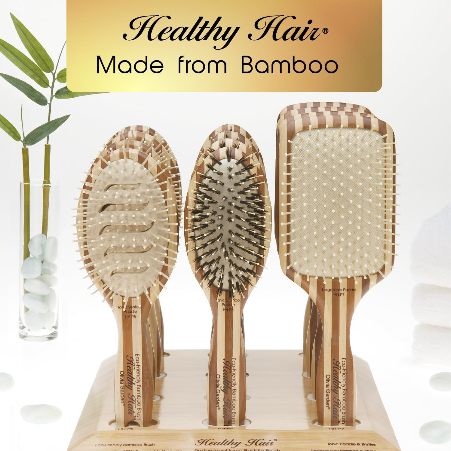 Olivia Garden Healthy Hair Paddle Ionic Large Cepillo Desenredante