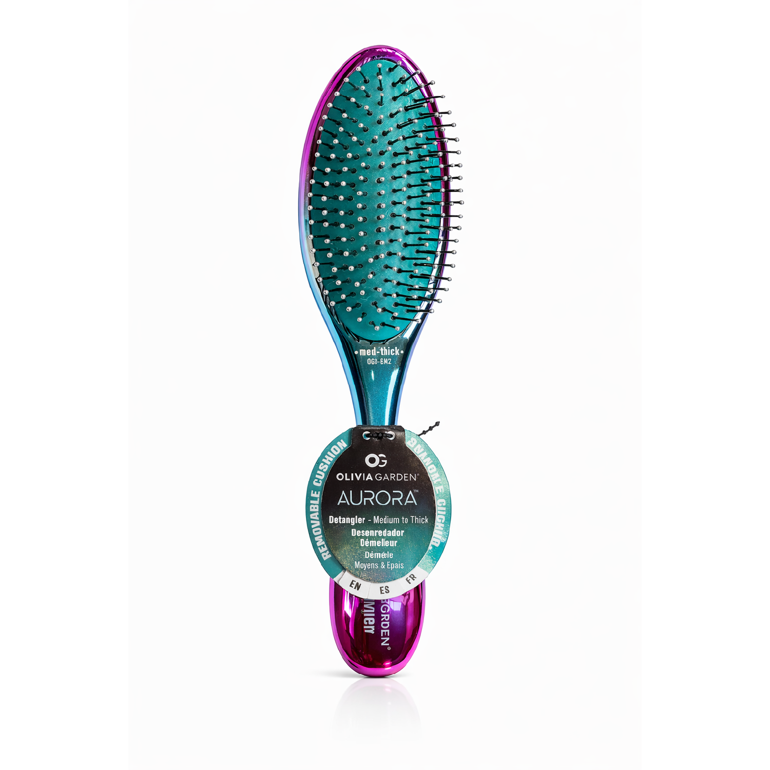 Olivia Garden Aurora Detangler Medium-Thick Cepillo para Cabello Edición Limitada